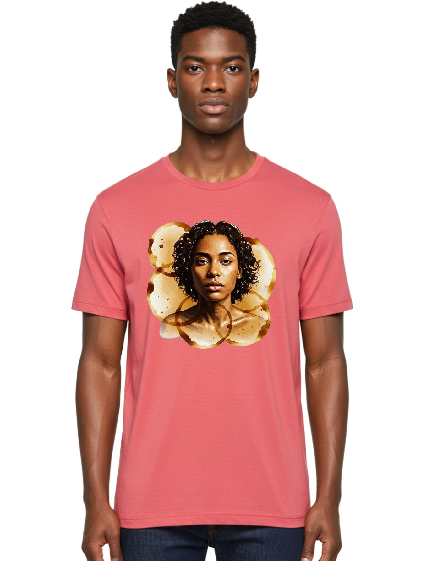 Coffee-Stain-Woman Men'S Graphic Tee, 100% Cotton, Comfortable Casual Summer Wear, Machine Washable, Vintage Camera, Old Camera, Antique Camera, Black Camera, Classic Photography, Photography Equipment, Nostalgic Device, Film Camera, Baq556 29