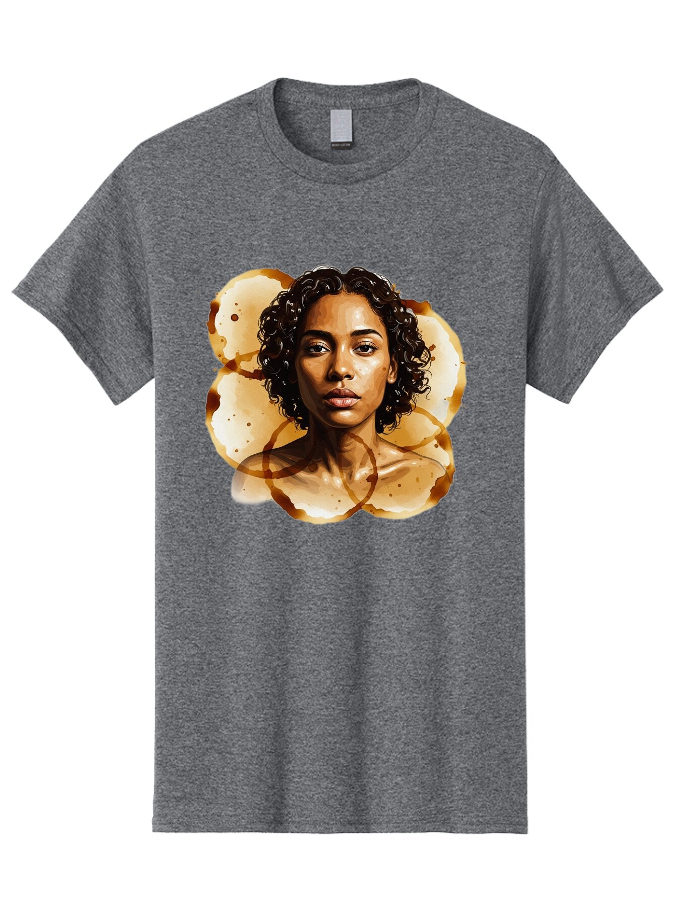 Coffee-Stain-Woman Men'S Graphic Tee, 100% Cotton, Comfortable Casual Summer Wear, Machine Washable, Vintage Camera, Old Camera, Antique Camera, Black Camera, Classic Photography, Photography Equipment, Nostalgic Device, Film Camera, Baq556 2