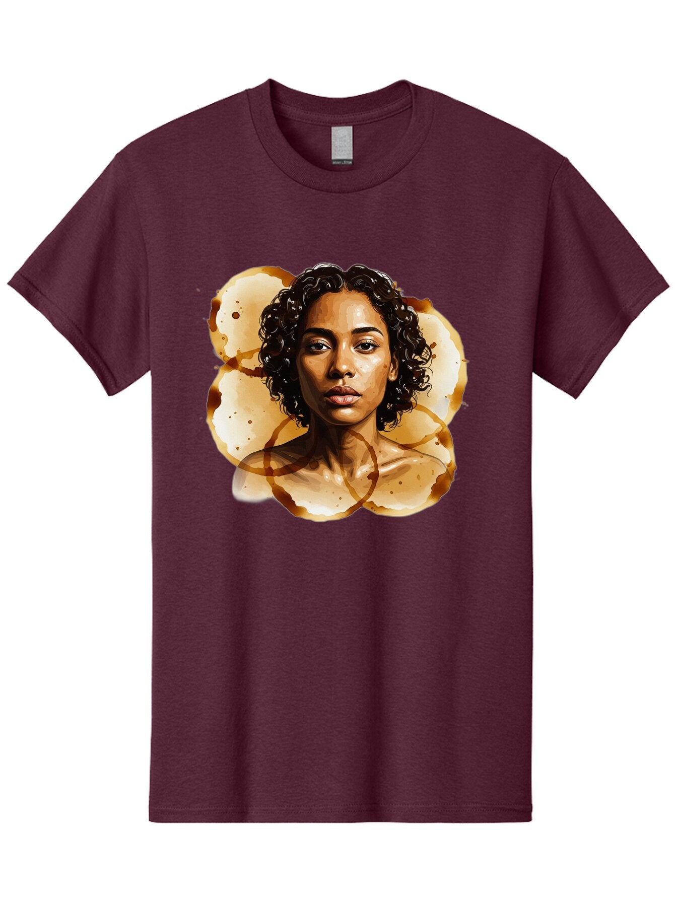 Coffee-Stain-Woman Men'S Graphic Tee, 100% Cotton, Comfortable Casual Summer Wear, Machine Washable, Vintage Camera, Old Camera, Antique Camera, Black Camera, Classic Photography, Photography Equipment, Nostalgic Device, Film Camera, Baq556 10