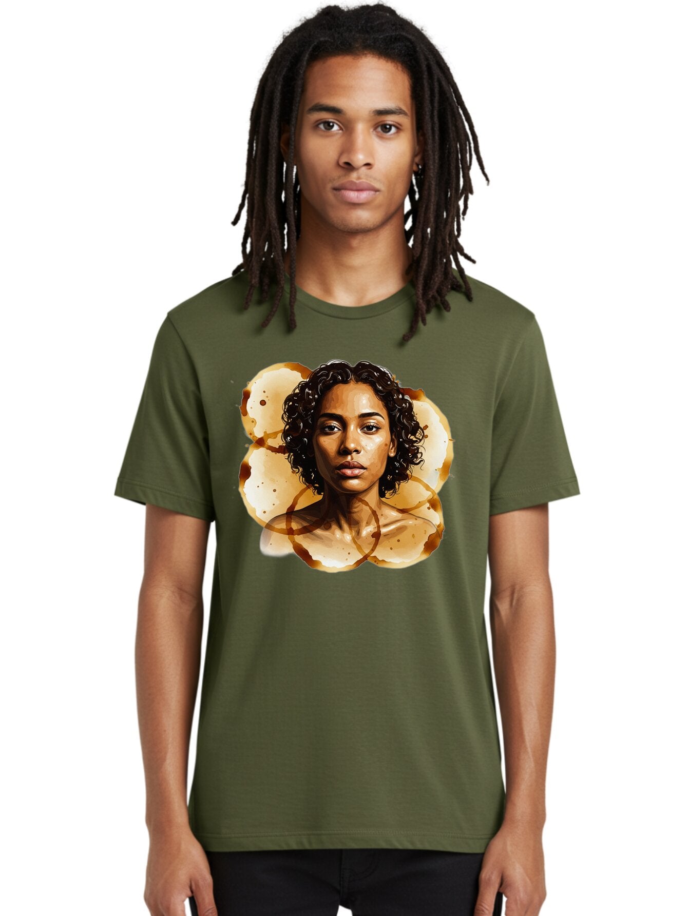 Coffee-Stain-Woman Men'S Graphic Tee, 100% Cotton, Comfortable Casual Summer Wear, Machine Washable, Vintage Camera, Old Camera, Antique Camera, Black Camera, Classic Photography, Photography Equipment, Nostalgic Device, Film Camera, Baq556 18