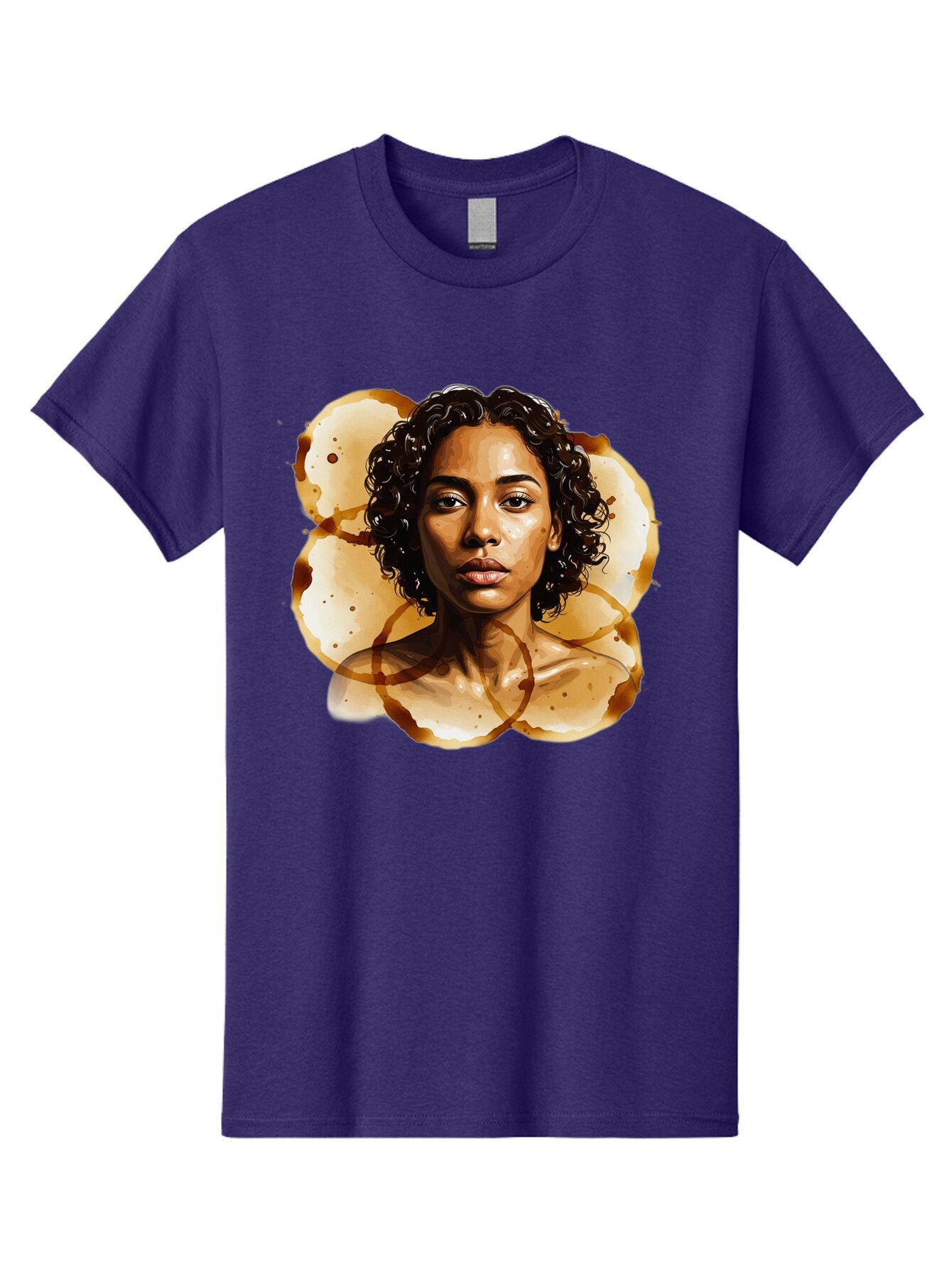 Coffee-Stain-Woman Men'S Graphic Tee, 100% Cotton, Comfortable Casual Summer Wear, Machine Washable, Vintage Camera, Old Camera, Antique Camera, Black Camera, Classic Photography, Photography Equipment, Nostalgic Device, Film Camera, Baq556 7