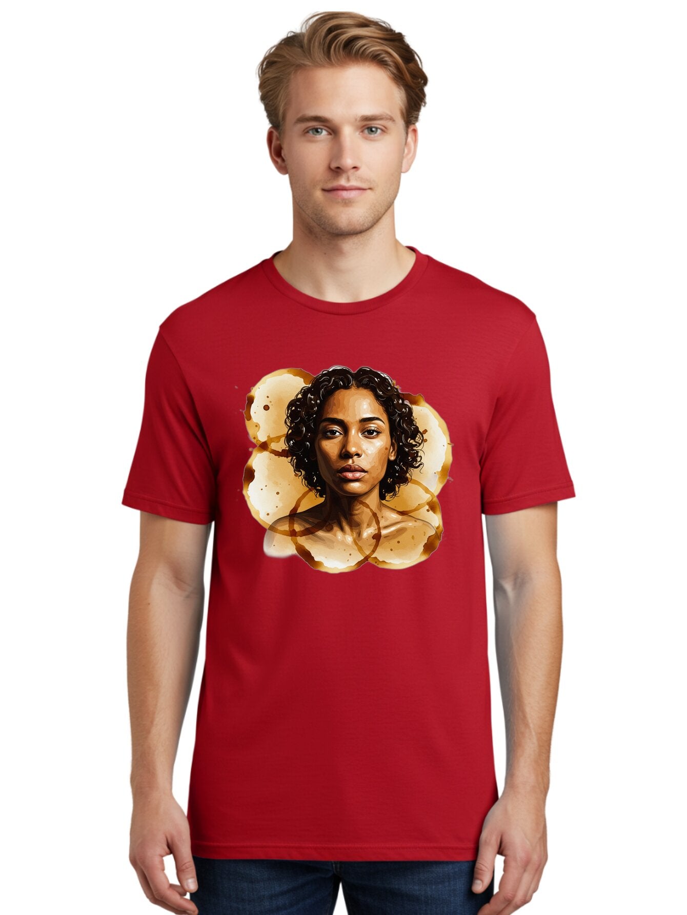 Coffee-Stain-Woman Men'S Graphic Tee, 100% Cotton, Comfortable Casual Summer Wear, Machine Washable, Vintage Camera, Old Camera, Antique Camera, Black Camera, Classic Photography, Photography Equipment, Nostalgic Device, Film Camera, Baq556 28