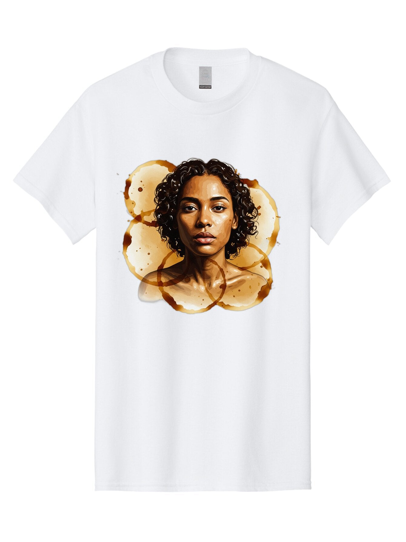 Coffee-Stain-Woman Men'S Graphic Tee, 100% Cotton, Comfortable Casual Summer Wear, Machine Washable, Vintage Camera, Old Camera, Antique Camera, Black Camera, Classic Photography, Photography Equipment, Nostalgic Device, Film Camera, Baq556 5