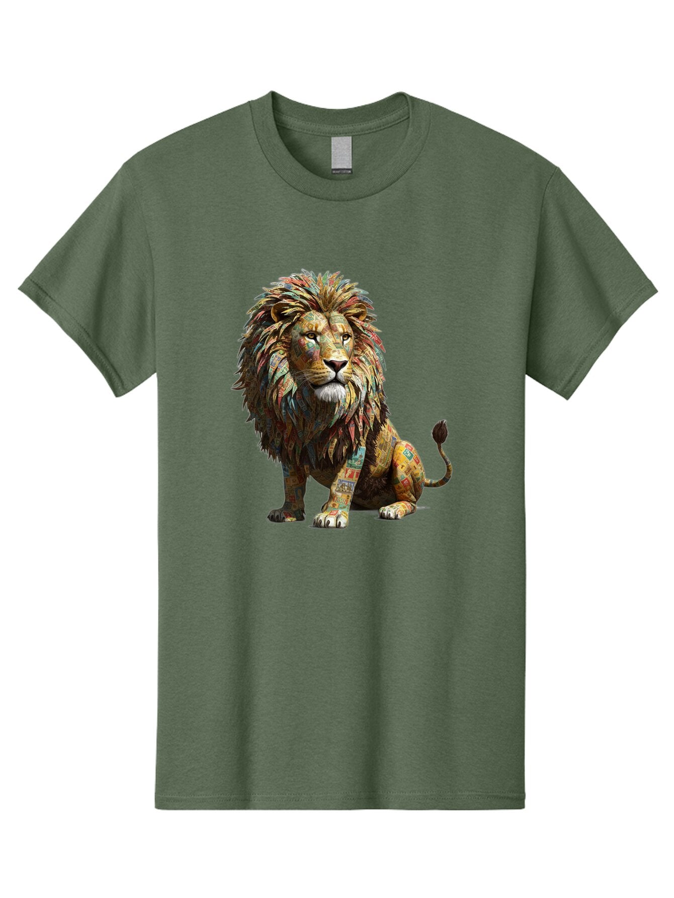 Collage-Lion Men'S Graphic Tee, 100% Cotton, Comfortable Casual Summer Wear, Machine Washable, Vintage Camera, Old Camera, Antique Camera, Black Camera, Classic Photography, Photography Equipment, Nostalgic Device, Film Camera, Camera Art Baq559 14