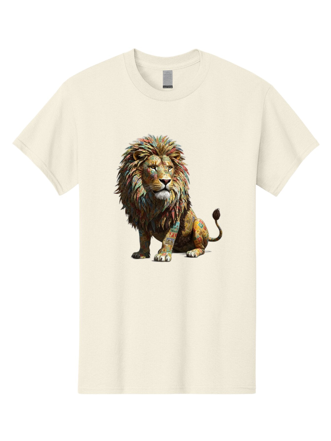 Collage-Lion Men'S Graphic Tee, 100% Cotton, Comfortable Casual Summer Wear, Machine Washable, Vintage Camera, Old Camera, Antique Camera, Black Camera, Classic Photography, Photography Equipment, Nostalgic Device, Film Camera, Camera Art Baq559 15