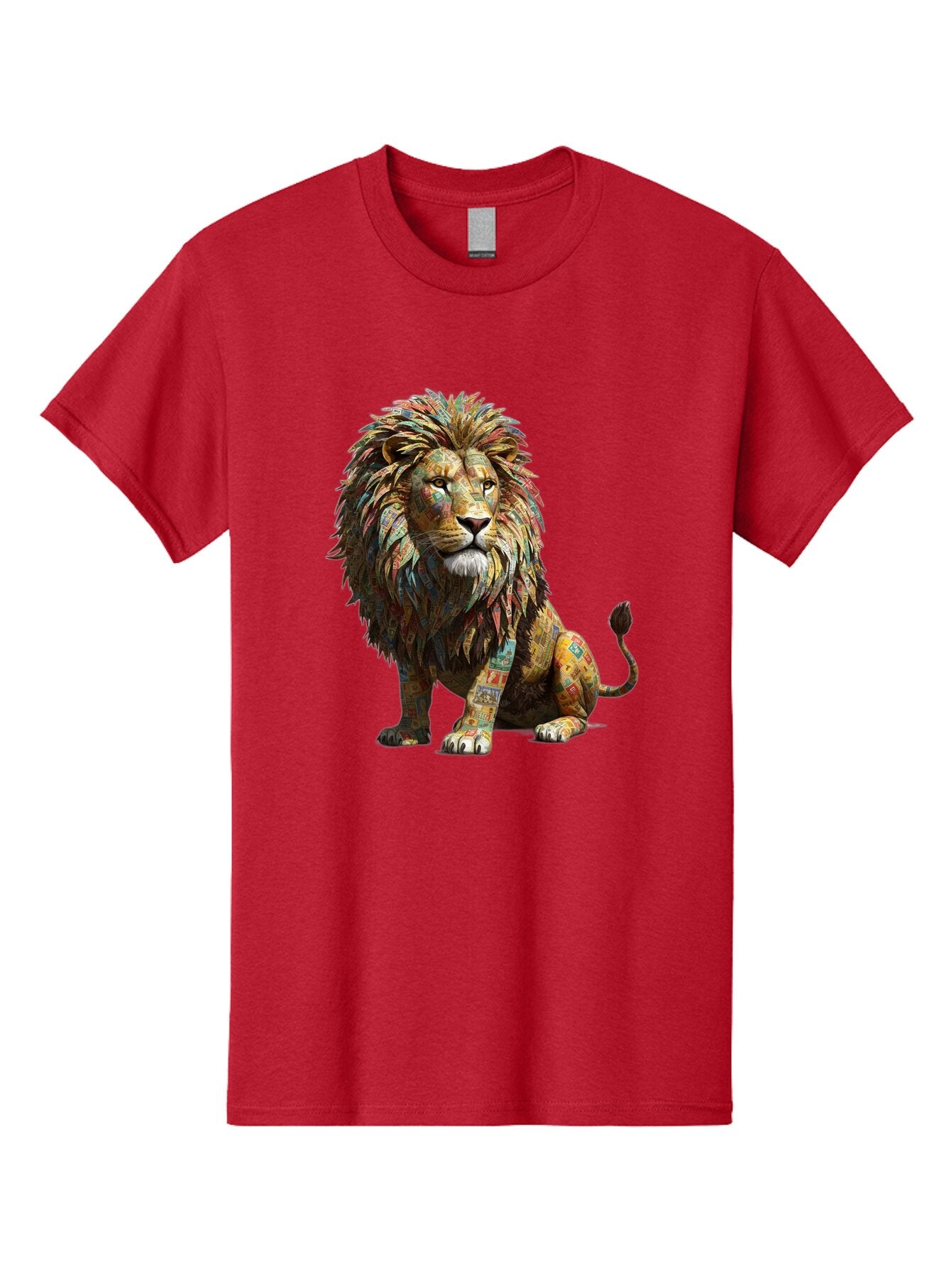 Collage-Lion Men'S Graphic Tee, 100% Cotton, Comfortable Casual Summer Wear, Machine Washable, Vintage Camera, Old Camera, Antique Camera, Black Camera, Classic Photography, Photography Equipment, Nostalgic Device, Film Camera, Camera Art Baq559 1