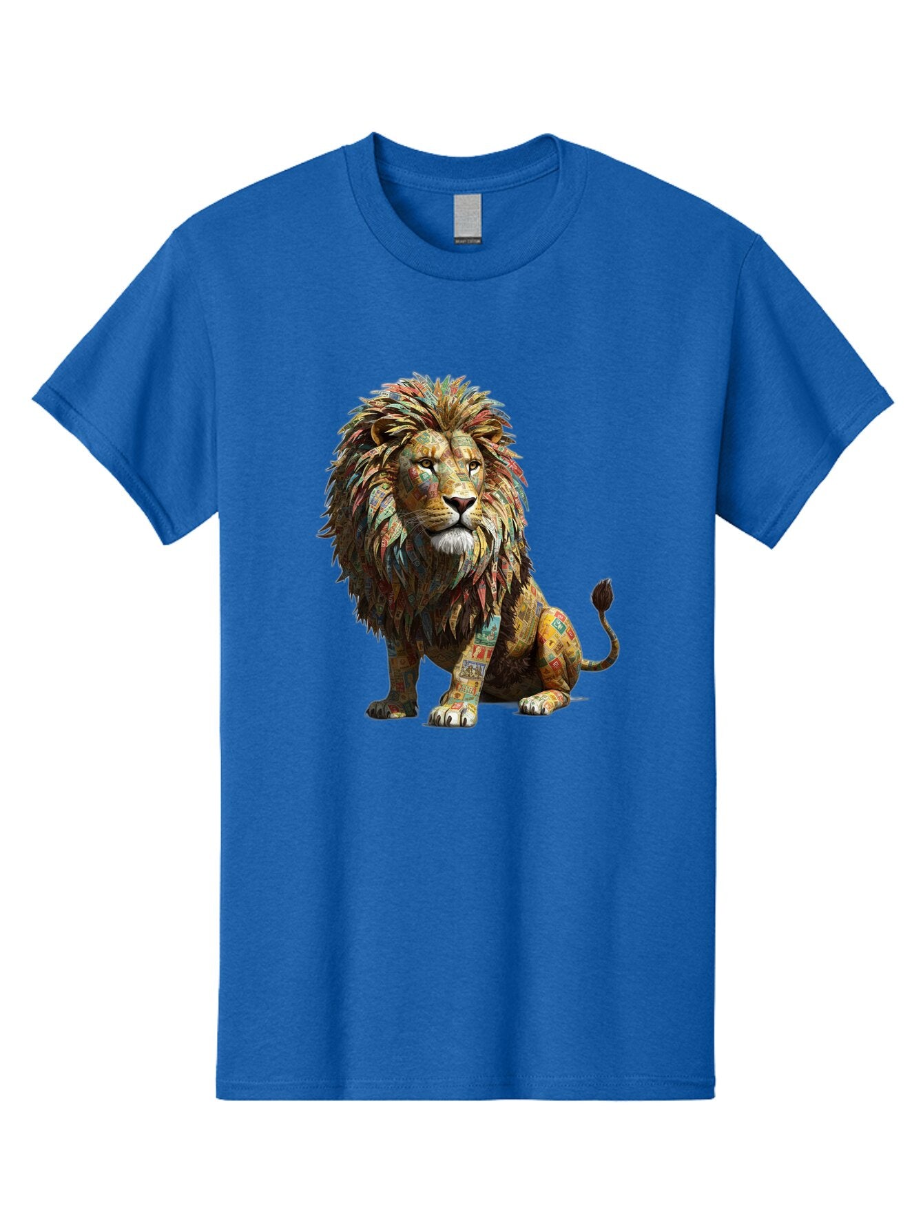 Collage-Lion Men'S Graphic Tee, 100% Cotton, Comfortable Casual Summer Wear, Machine Washable, Vintage Camera, Old Camera, Antique Camera, Black Camera, Classic Photography, Photography Equipment, Nostalgic Device, Film Camera, Camera Art Baq559 7