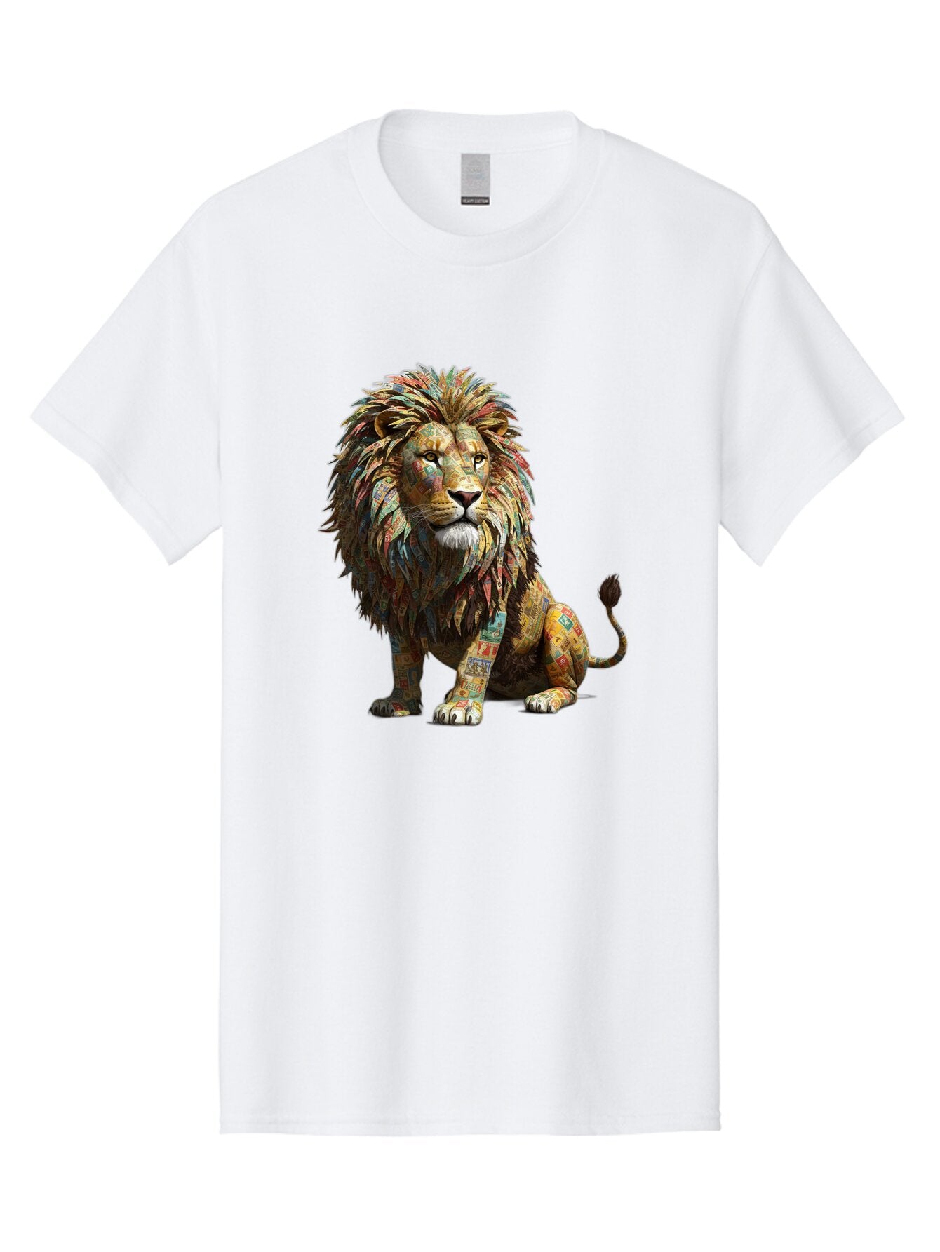 Collage-Lion Men'S Graphic Tee, 100% Cotton, Comfortable Casual Summer Wear, Machine Washable, Vintage Camera, Old Camera, Antique Camera, Black Camera, Classic Photography, Photography Equipment, Nostalgic Device, Film Camera, Camera Art Baq559 12