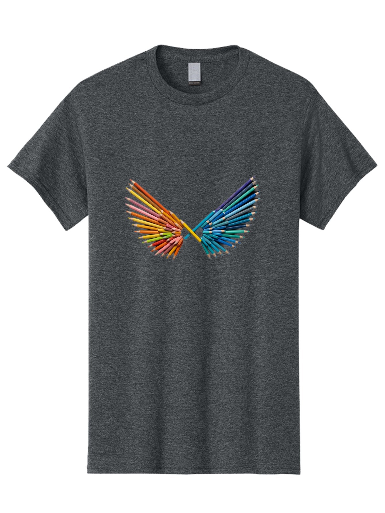 Color-Pencils-Wings Men'S Graphic Tee, 100% Cotton, Comfortable Casual Summer Wear, Machine Washable, Vintage Camera, Old Camera, Antique Camera, Black Camera, Classic Photography, Photography Equipment, Nostalgic Device, Film Camera, Baq560 14