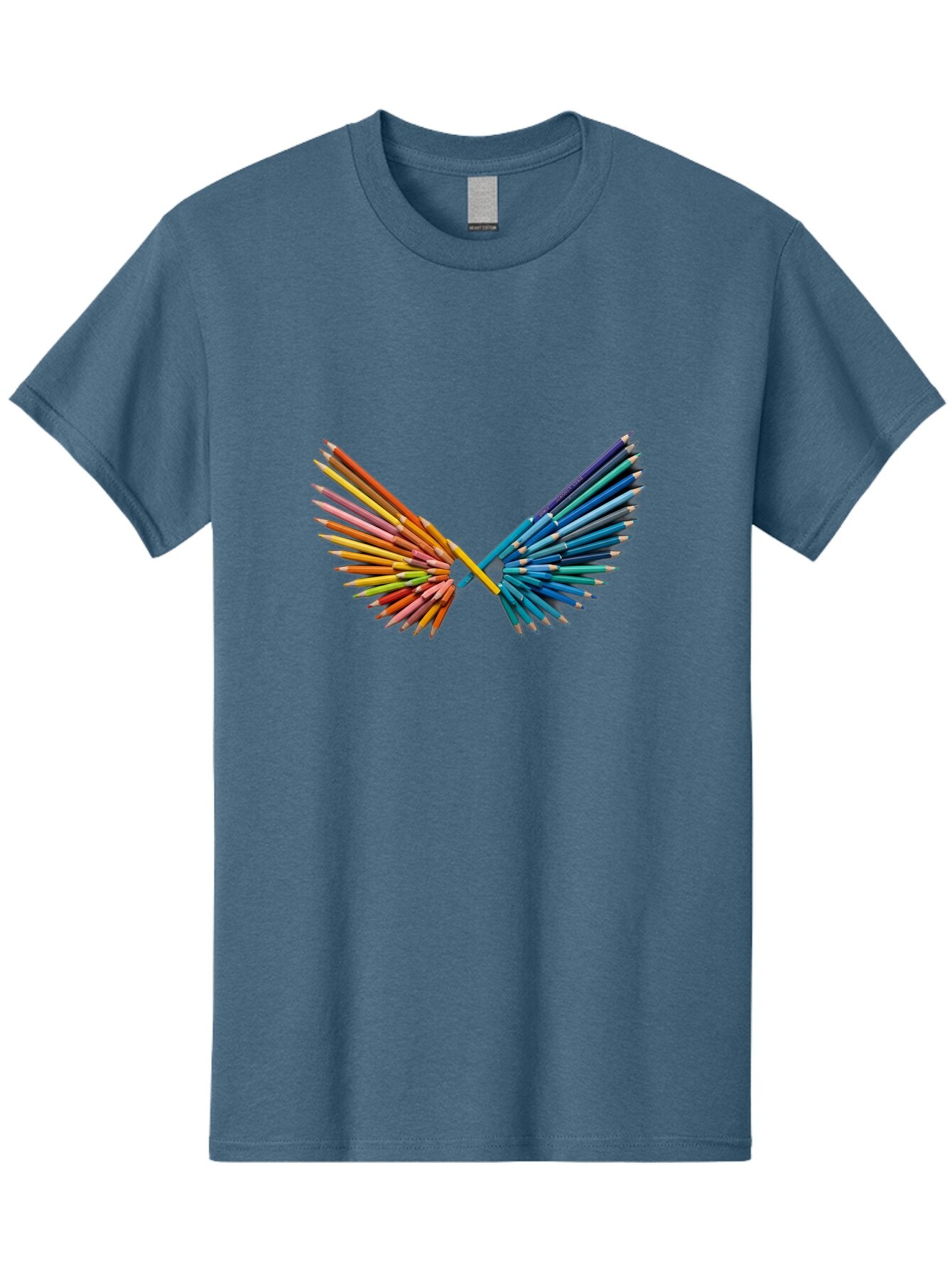 Color-Pencils-Wings Men'S Graphic Tee, 100% Cotton, Comfortable Casual Summer Wear, Machine Washable, Vintage Camera, Old Camera, Antique Camera, Black Camera, Classic Photography, Photography Equipment, Nostalgic Device, Film Camera, Baq560 3