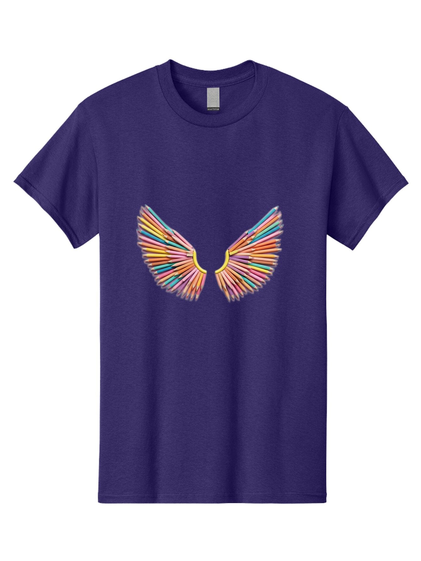 Colored-Pencils-Wings Men'S Graphic Tee, 100% Cotton, Comfortable Casual Summer Wear, Machine Washable, Vintage Camera, Old Camera, Antique Camera, Black Camera, Classic Photography, Photography Equipment, Nostalgic Device, Film Camera, Baq562 14