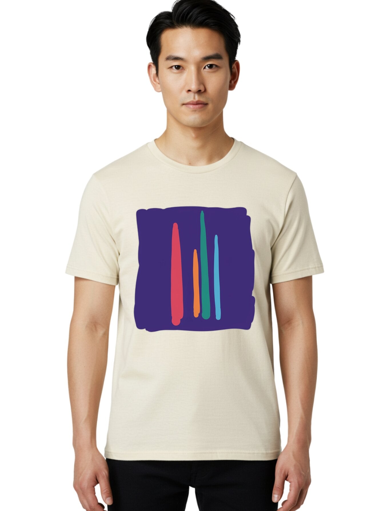 Colorful-Brushstrokes Men'S Graphic Tee, 100% Cotton, Comfortable Casual Summer Wear, Machine Washable, Vintage Camera, Old Camera, Antique Camera, Black Camera, Classic Photography, Photography Equipment, Nostalgic Device, Film Camera, Baq563 26