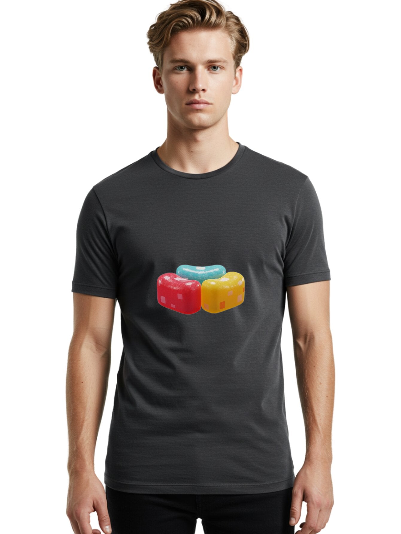 Colorful-Jelly-Beans Men'S Graphic Tee, 100% Cotton, Comfortable Casual Summer Wear, Machine Washable, Vintage Camera, Old Camera, Antique Camera, Black Camera, Classic Photography, Photography Equipment, Nostalgic Device, Film Camera, Baq564 16