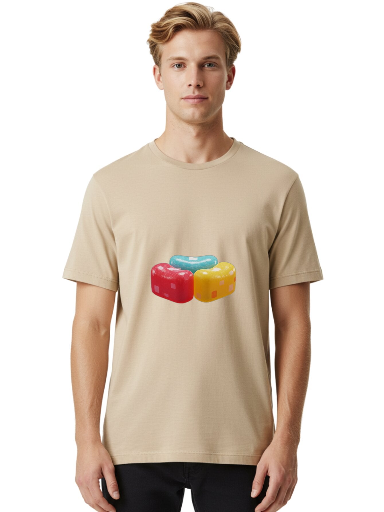 Colorful-Jelly-Beans Men'S Graphic Tee, 100% Cotton, Comfortable Casual Summer Wear, Machine Washable, Vintage Camera, Old Camera, Antique Camera, Black Camera, Classic Photography, Photography Equipment, Nostalgic Device, Film Camera, Baq564 26