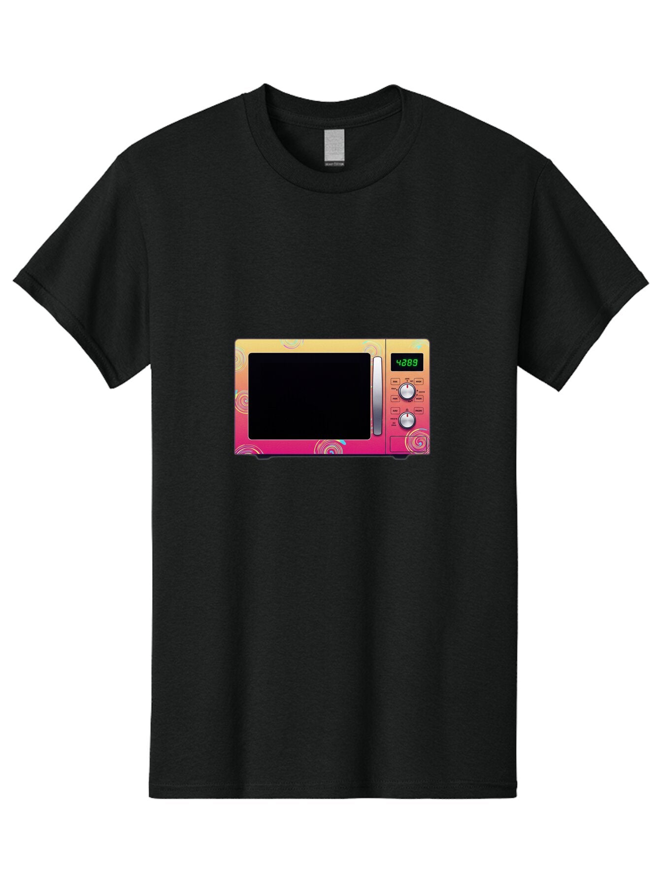 Colorful-Microwave-4-28-8 Men'S Graphic Tee, 100% Cotton, Comfortable Casual Summer Wear, Machine Washable, Vintage Camera, Old Camera, Antique Camera, Black Camera, Classic Photography, Photography Equipment, Nostalgic Device, Film Camera, Baq566 2