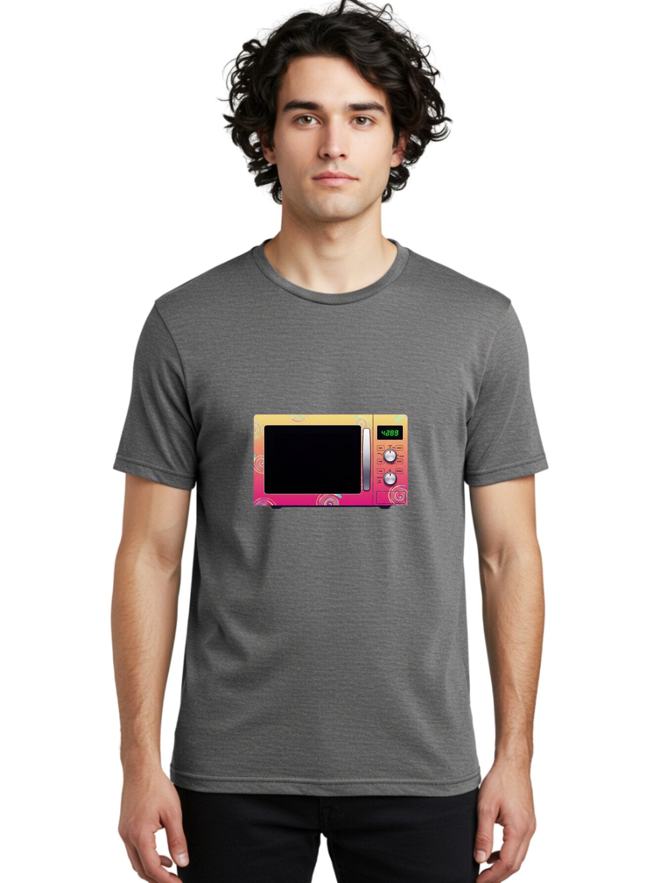 Colorful-Microwave-4-28-8 Men'S Graphic Tee, 100% Cotton, Comfortable Casual Summer Wear, Machine Washable, Vintage Camera, Old Camera, Antique Camera, Black Camera, Classic Photography, Photography Equipment, Nostalgic Device, Film Camera, Baq566 24