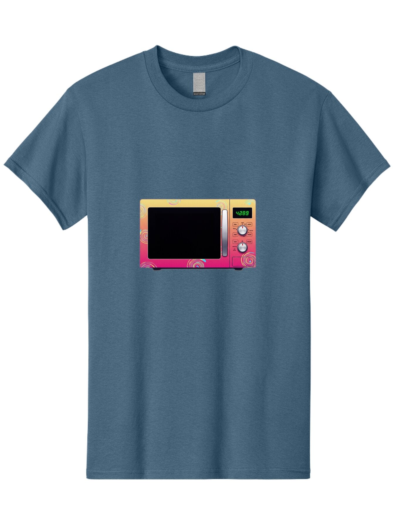 Colorful-Microwave-4-28-8 Men'S Graphic Tee, 100% Cotton, Comfortable Casual Summer Wear, Machine Washable, Vintage Camera, Old Camera, Antique Camera, Black Camera, Classic Photography, Photography Equipment, Nostalgic Device, Film Camera, Baq566 14