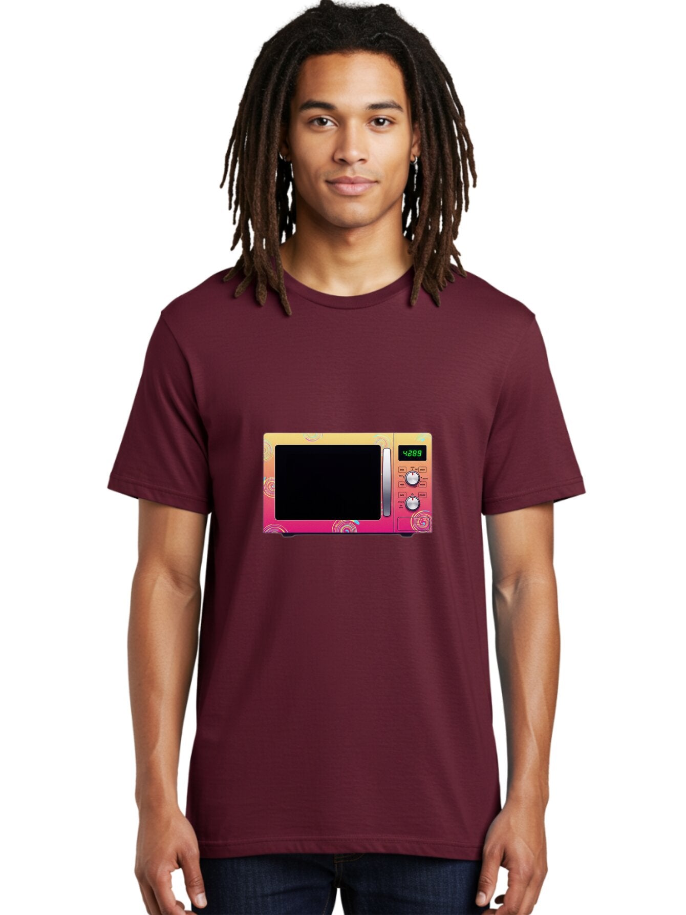 Colorful-Microwave-4-28-8 Men'S Graphic Tee, 100% Cotton, Comfortable Casual Summer Wear, Machine Washable, Vintage Camera, Old Camera, Antique Camera, Black Camera, Classic Photography, Photography Equipment, Nostalgic Device, Film Camera, Baq566 19