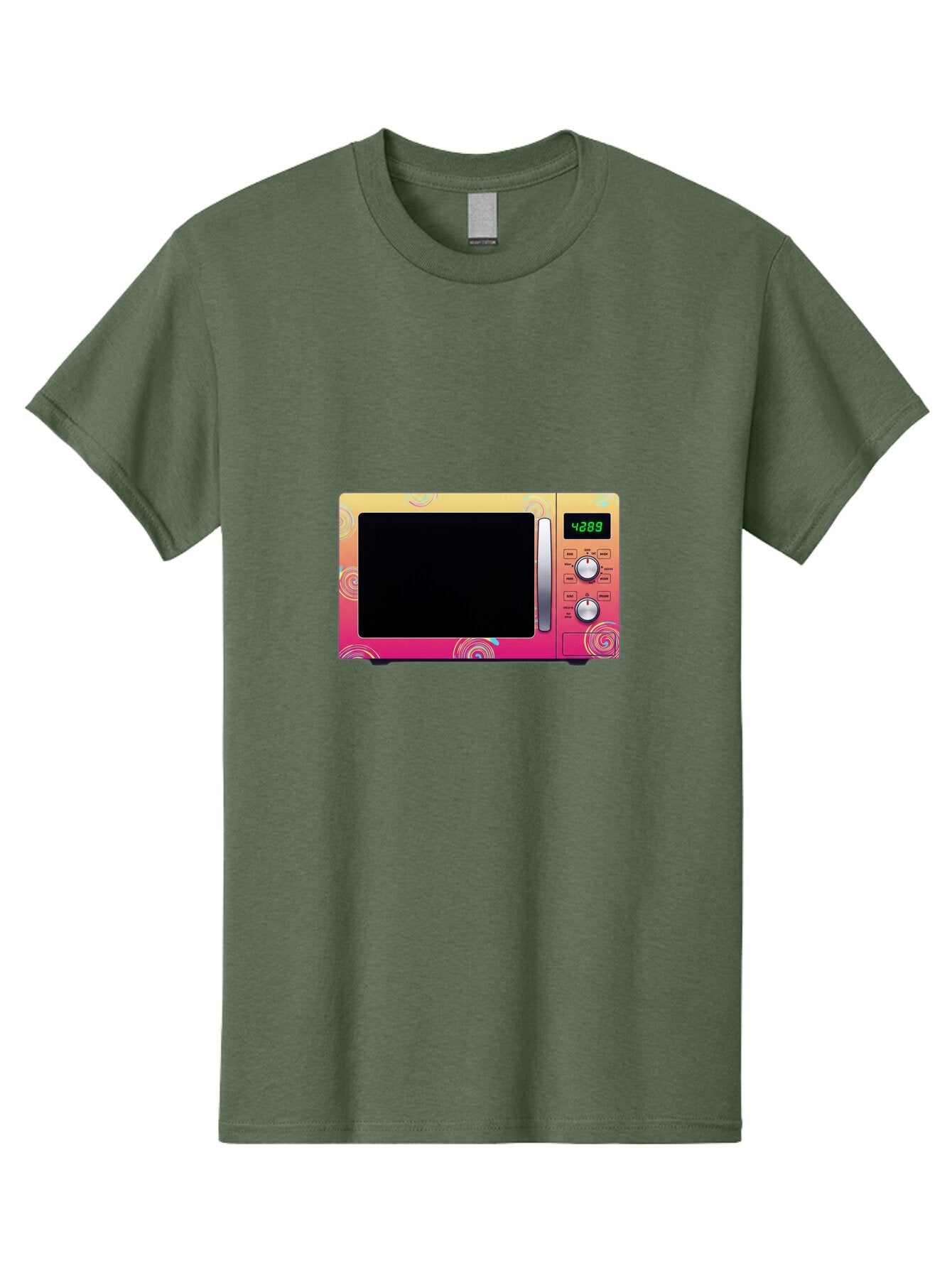 Colorful-Microwave-4-28-8 Men'S Graphic Tee, 100% Cotton, Comfortable Casual Summer Wear, Machine Washable, Vintage Camera, Old Camera, Antique Camera, Black Camera, Classic Photography, Photography Equipment, Nostalgic Device, Film Camera, Baq566 13