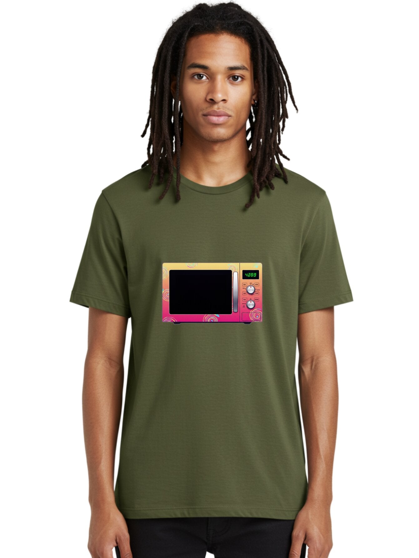 Colorful-Microwave-4-28-8 Men'S Graphic Tee, 100% Cotton, Comfortable Casual Summer Wear, Machine Washable, Vintage Camera, Old Camera, Antique Camera, Black Camera, Classic Photography, Photography Equipment, Nostalgic Device, Film Camera, Baq566 20