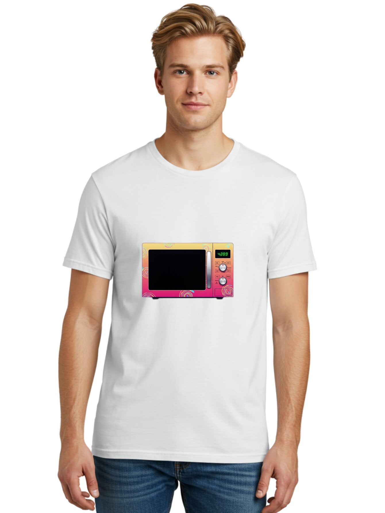 Colorful-Microwave-4-28-8 Men'S Graphic Tee, 100% Cotton, Comfortable Casual Summer Wear, Machine Washable, Vintage Camera, Old Camera, Antique Camera, Black Camera, Classic Photography, Photography Equipment, Nostalgic Device, Film Camera, Baq566 22