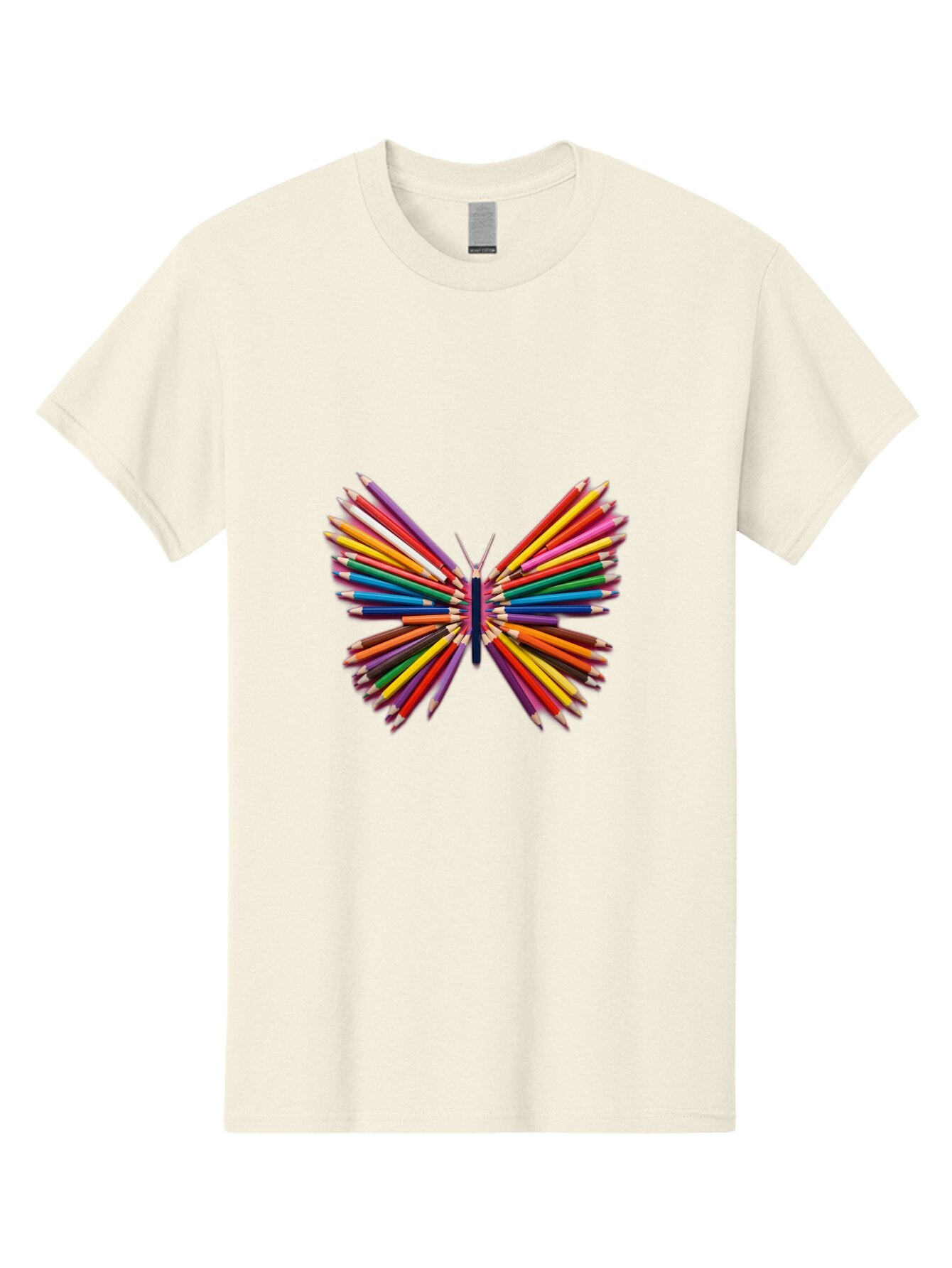 Colorful-Pencils-Butterfly Men'S Graphic Tee, 100% Cotton, Comfortable Casual Summer Wear, Machine Washable, Vintage Camera, Old Camera, Antique Camera, Black Camera, Classic Photography, Photography Equipment, Nostalgic Device, Film Camera, Baq567 10