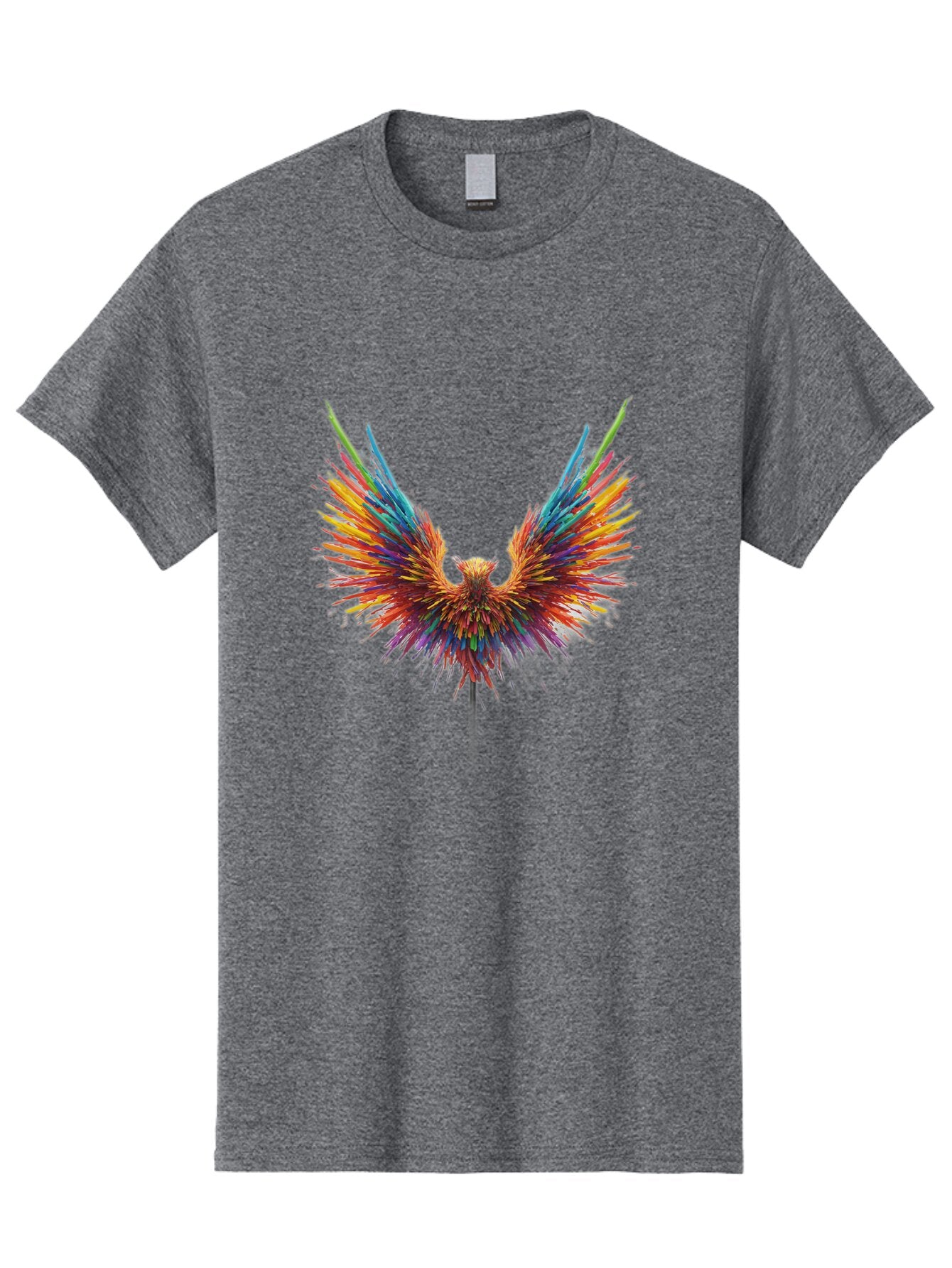 Colorful-Phoenix-Sculpture Men'S Graphic Tee, 100% Cotton, Comfortable Casual Summer Wear, Machine Washable, Vintage Camera, Old Camera, Antique Camera, Black Camera, Classic Photography, Photography Equipment, Nostalgic Device, Film Camera, Baq569 3
