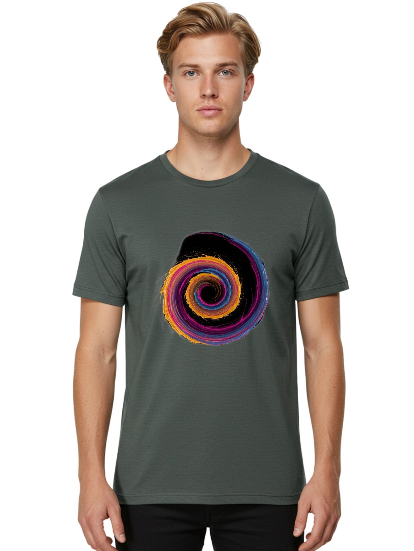 Colorful-Spiral Men'S Graphic Tee, 100% Cotton, Comfortable Casual Summer Wear, Machine Washable, Vintage Camera, Old Camera, Antique Camera, Black Camera, Classic Photography, Photography Equipment, Nostalgic Device, Film Camera, Camera Art Baq570 21