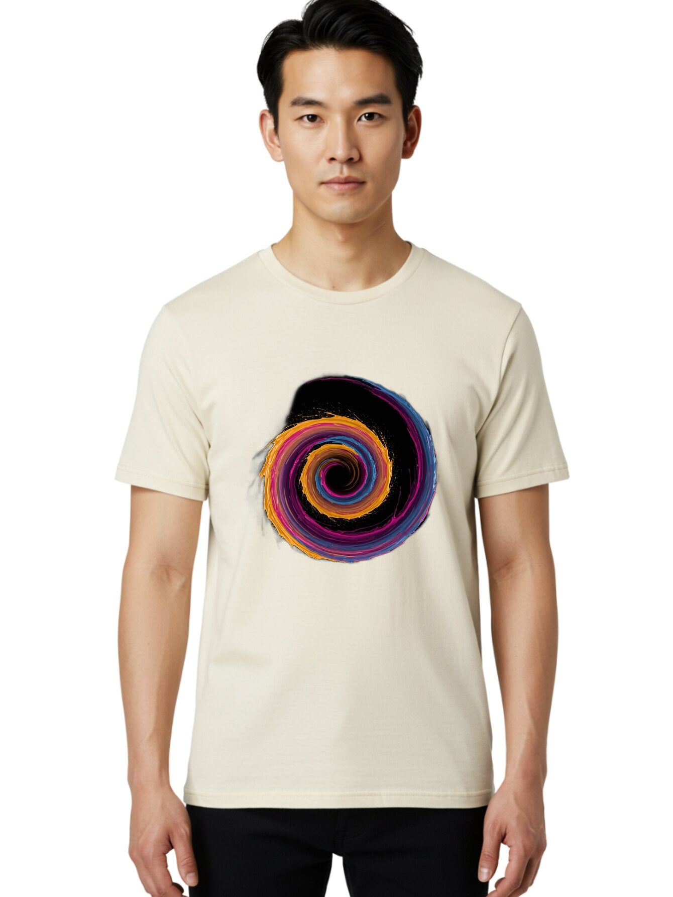 Colorful-Spiral Men'S Graphic Tee, 100% Cotton, Comfortable Casual Summer Wear, Machine Washable, Vintage Camera, Old Camera, Antique Camera, Black Camera, Classic Photography, Photography Equipment, Nostalgic Device, Film Camera, Camera Art Baq570 20
