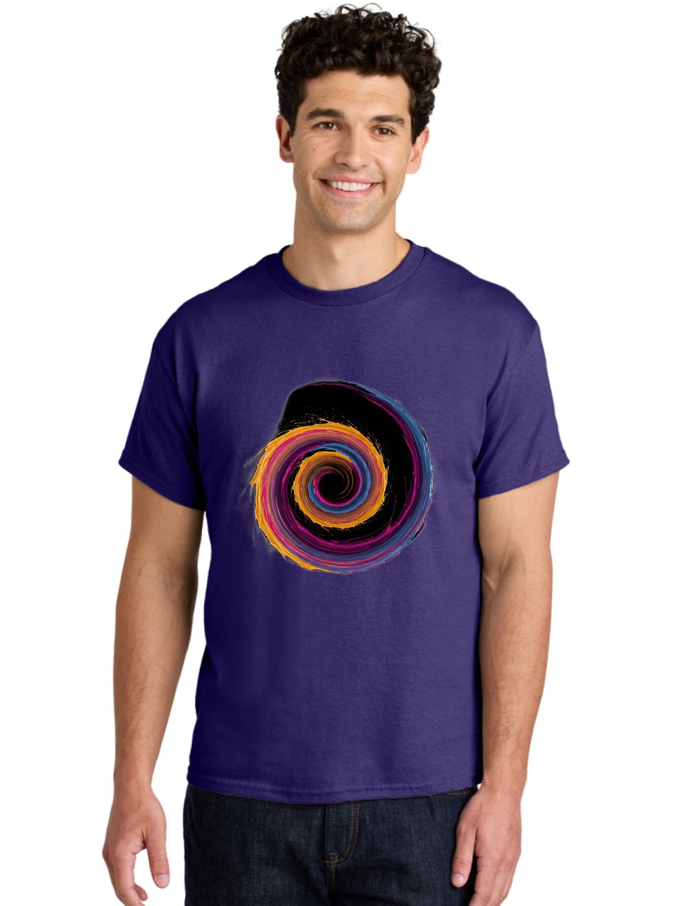 Colorful-Spiral Men'S Graphic Tee, 100% Cotton, Comfortable Casual Summer Wear, Machine Washable, Vintage Camera, Old Camera, Antique Camera, Black Camera, Classic Photography, Photography Equipment, Nostalgic Device, Film Camera, Camera Art Baq570 25