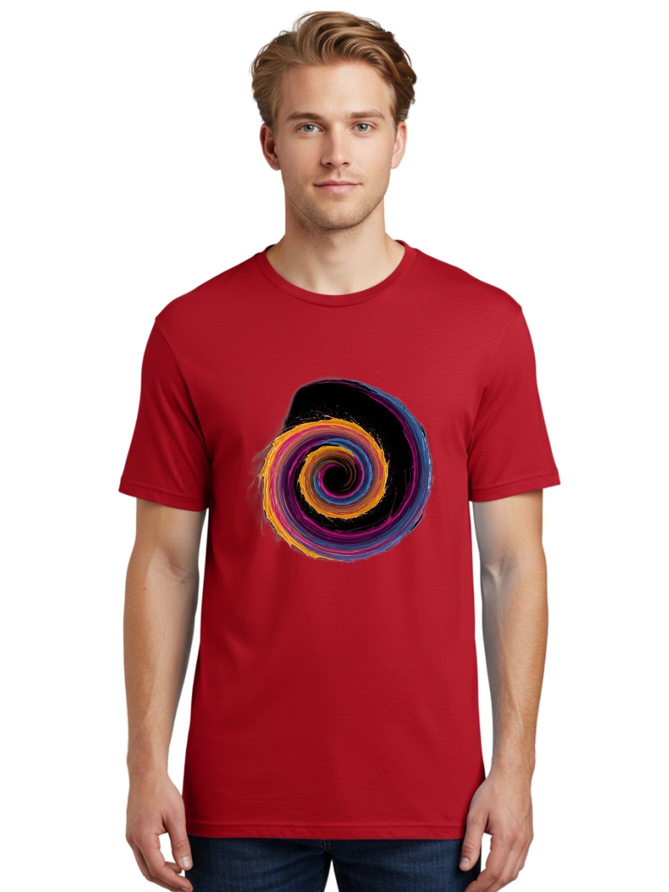 Colorful-Spiral Men'S Graphic Tee, 100% Cotton, Comfortable Casual Summer Wear, Machine Washable, Vintage Camera, Old Camera, Antique Camera, Black Camera, Classic Photography, Photography Equipment, Nostalgic Device, Film Camera, Camera Art Baq570 24