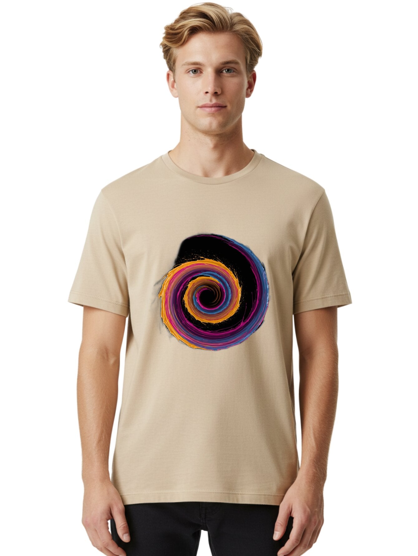 Colorful-Spiral Men'S Graphic Tee, 100% Cotton, Comfortable Casual Summer Wear, Machine Washable, Vintage Camera, Old Camera, Antique Camera, Black Camera, Classic Photography, Photography Equipment, Nostalgic Device, Film Camera, Camera Art Baq570 18
