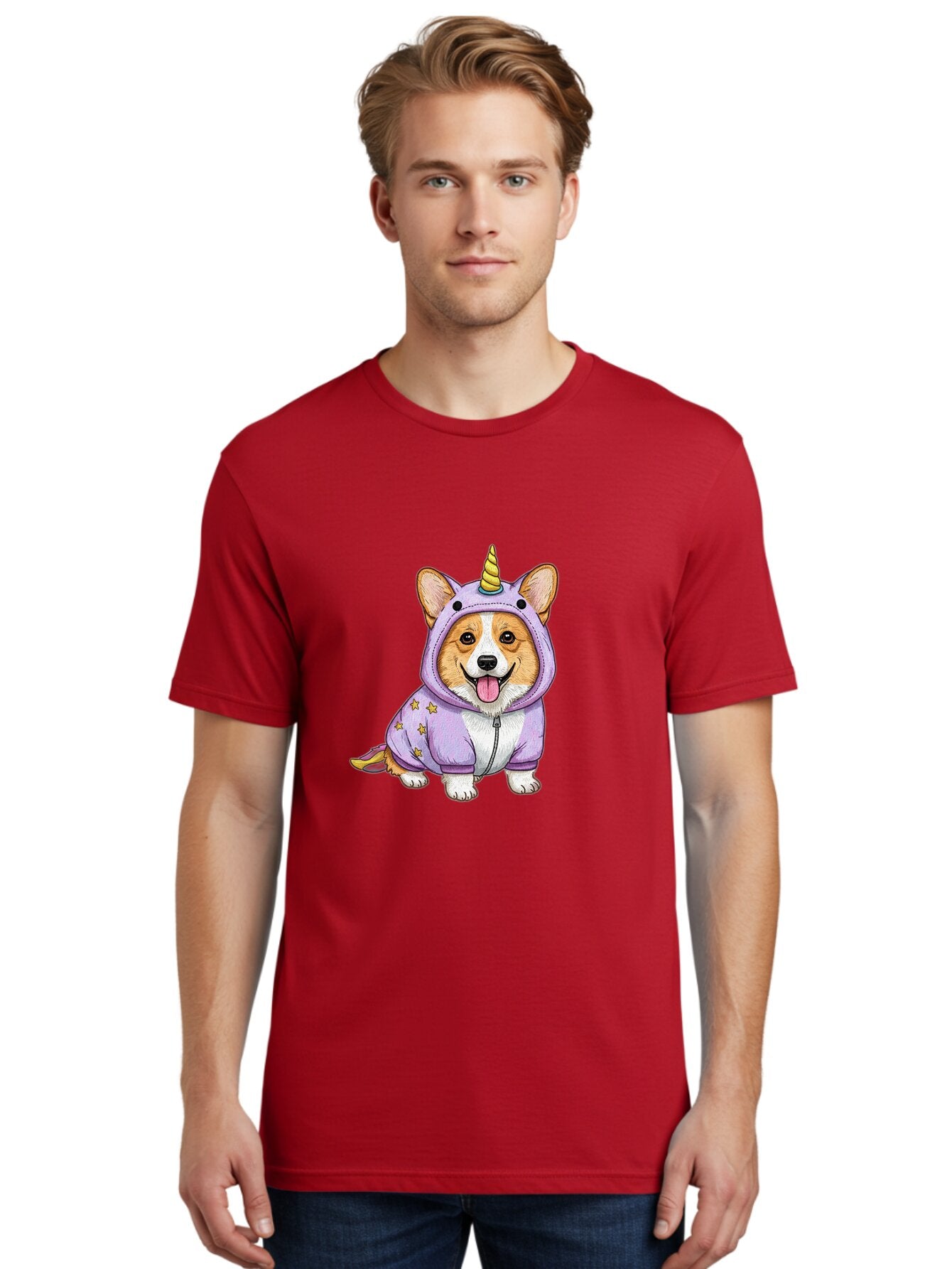 Corgi-Unicorn-1 Men'S Graphic Tee, 100% Cotton, Comfortable Casual Summer Wear, Machine Washable, Vintage Camera, Old Camera, Antique Camera, Black Camera, Classic Photography, Photography Equipment, Nostalgic Device, Film Camera, Camera Art Baq580 17
