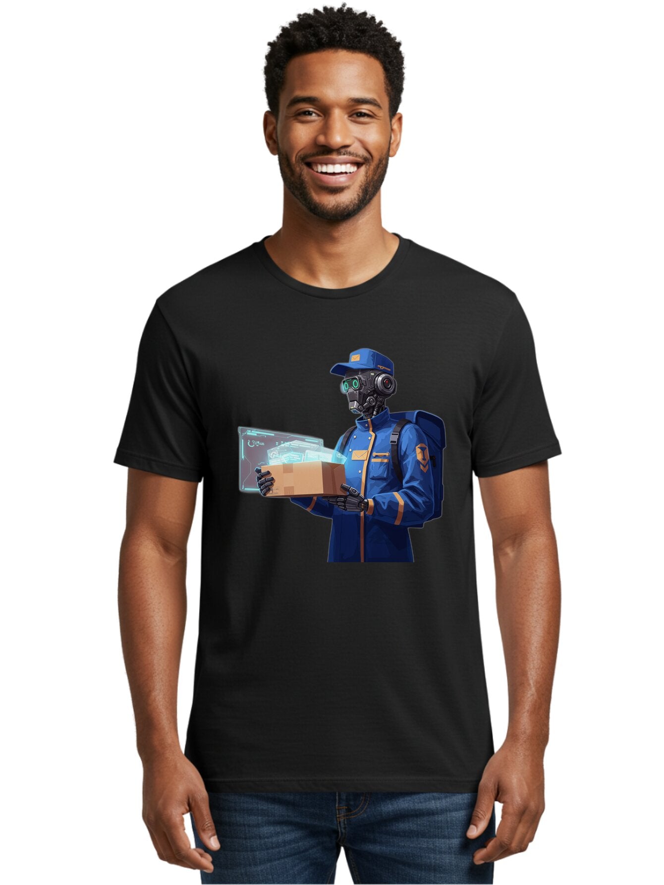 Courier-Delivery-Robot Men'S Graphic Tee, 100% Cotton, Comfortable Casual Summer Wear, Machine Washable, Vintage Camera, Old Camera, Antique Camera, Black Camera, Classic Photography, Photography Equipment, Nostalgic Device, Film Camera, Baq587 28