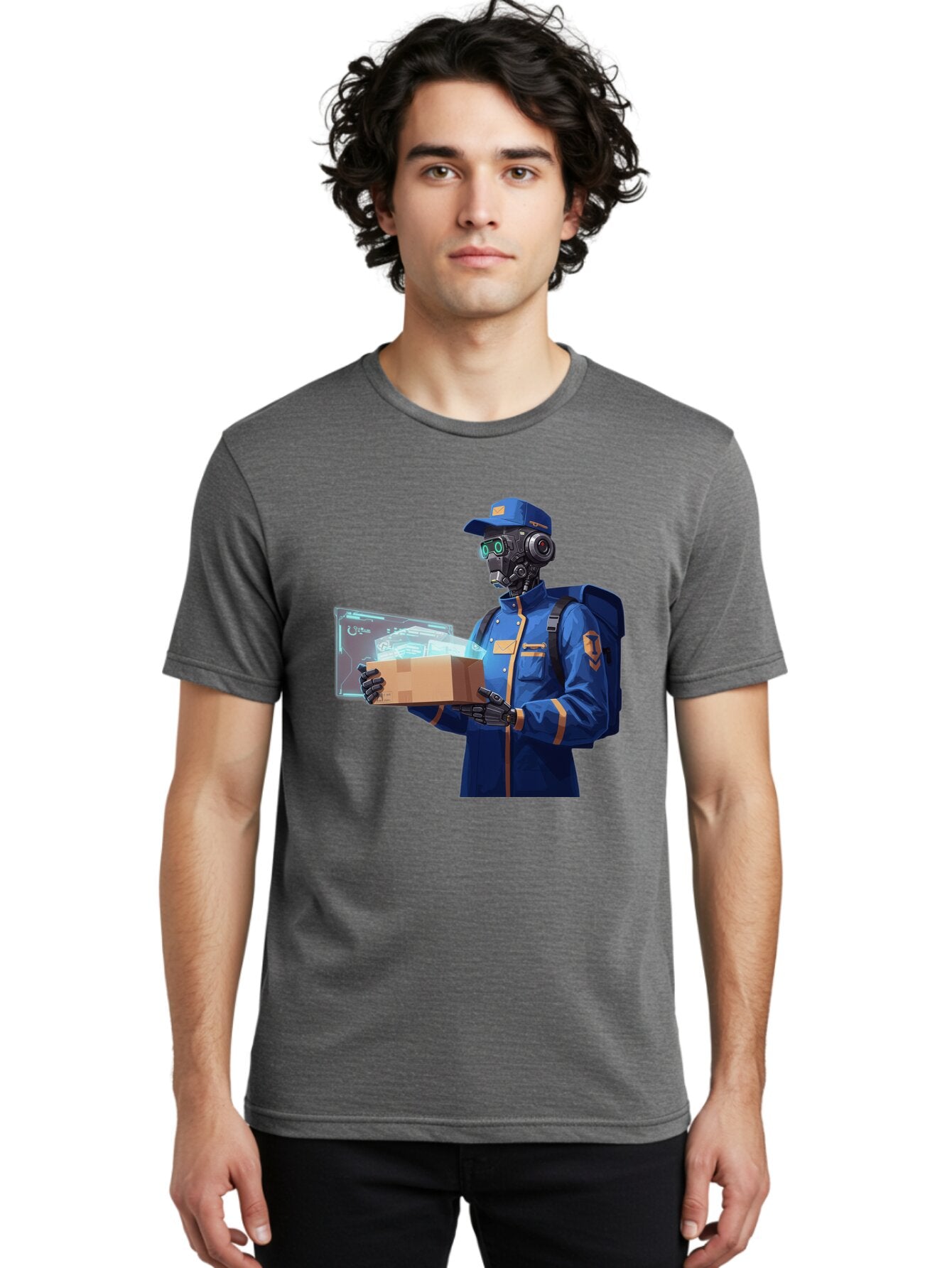 Courier-Delivery-Robot Men'S Graphic Tee, 100% Cotton, Comfortable Casual Summer Wear, Machine Washable, Vintage Camera, Old Camera, Antique Camera, Black Camera, Classic Photography, Photography Equipment, Nostalgic Device, Film Camera, Baq587 30