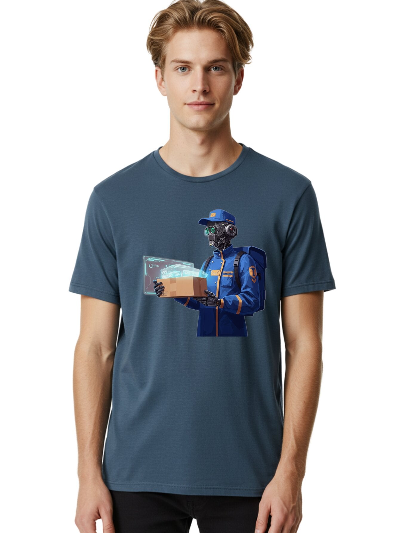 Courier-Delivery-Robot Men'S Graphic Tee, 100% Cotton, Comfortable Casual Summer Wear, Machine Washable, Vintage Camera, Old Camera, Antique Camera, Black Camera, Classic Photography, Photography Equipment, Nostalgic Device, Film Camera, Baq587 22