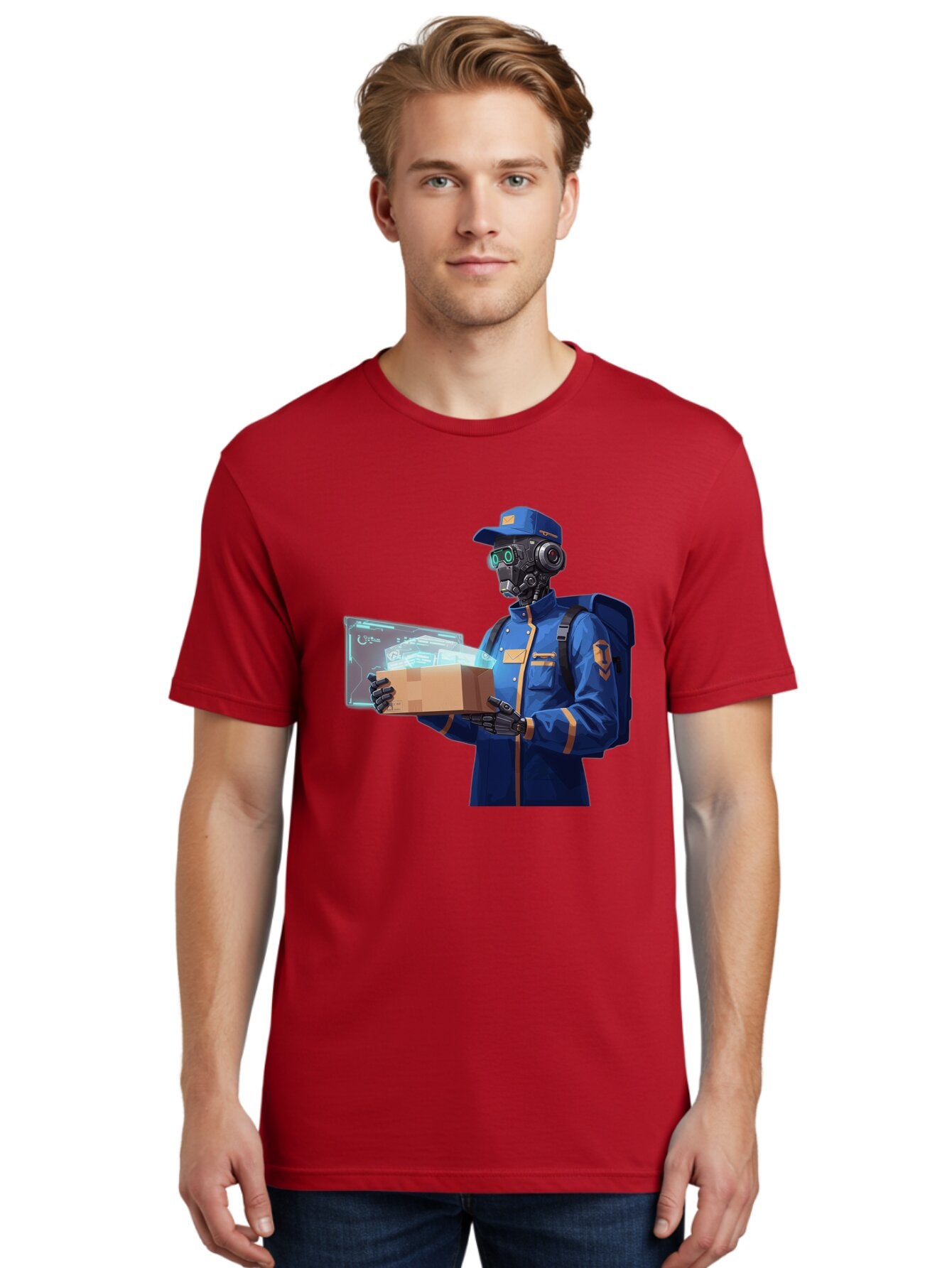Courier-Delivery-Robot Men'S Graphic Tee, 100% Cotton, Comfortable Casual Summer Wear, Machine Washable, Vintage Camera, Old Camera, Antique Camera, Black Camera, Classic Photography, Photography Equipment, Nostalgic Device, Film Camera, Baq587 20