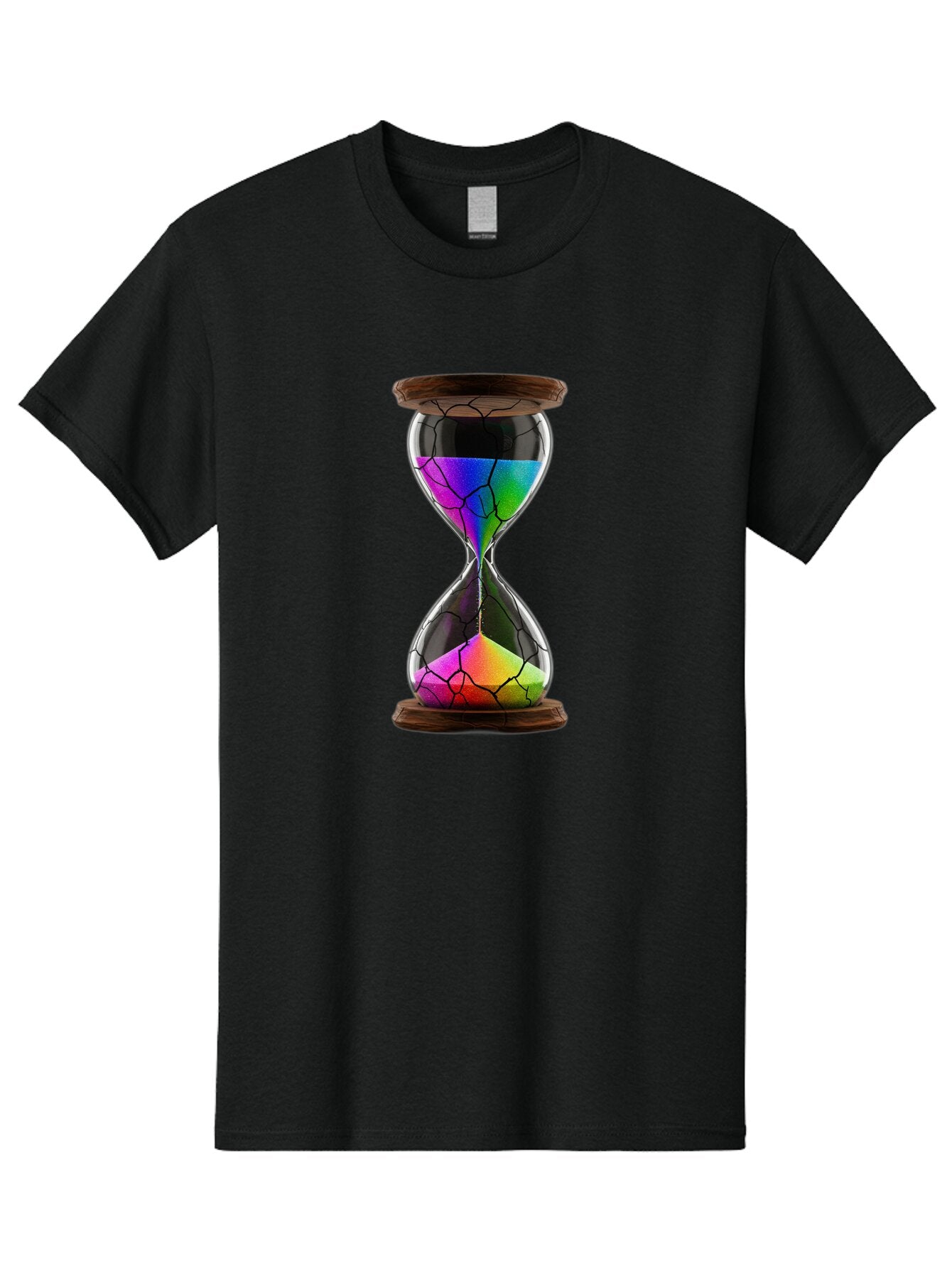 Cracked-Hourglass Men'S Graphic Tee, 100% Cotton, Comfortable Casual Summer Wear, Machine Washable, Vintage Camera, Old Camera, Antique Camera, Black Camera, Classic Photography, Photography Equipment, Nostalgic Device, Film Camera, Camera Art Baq588 9