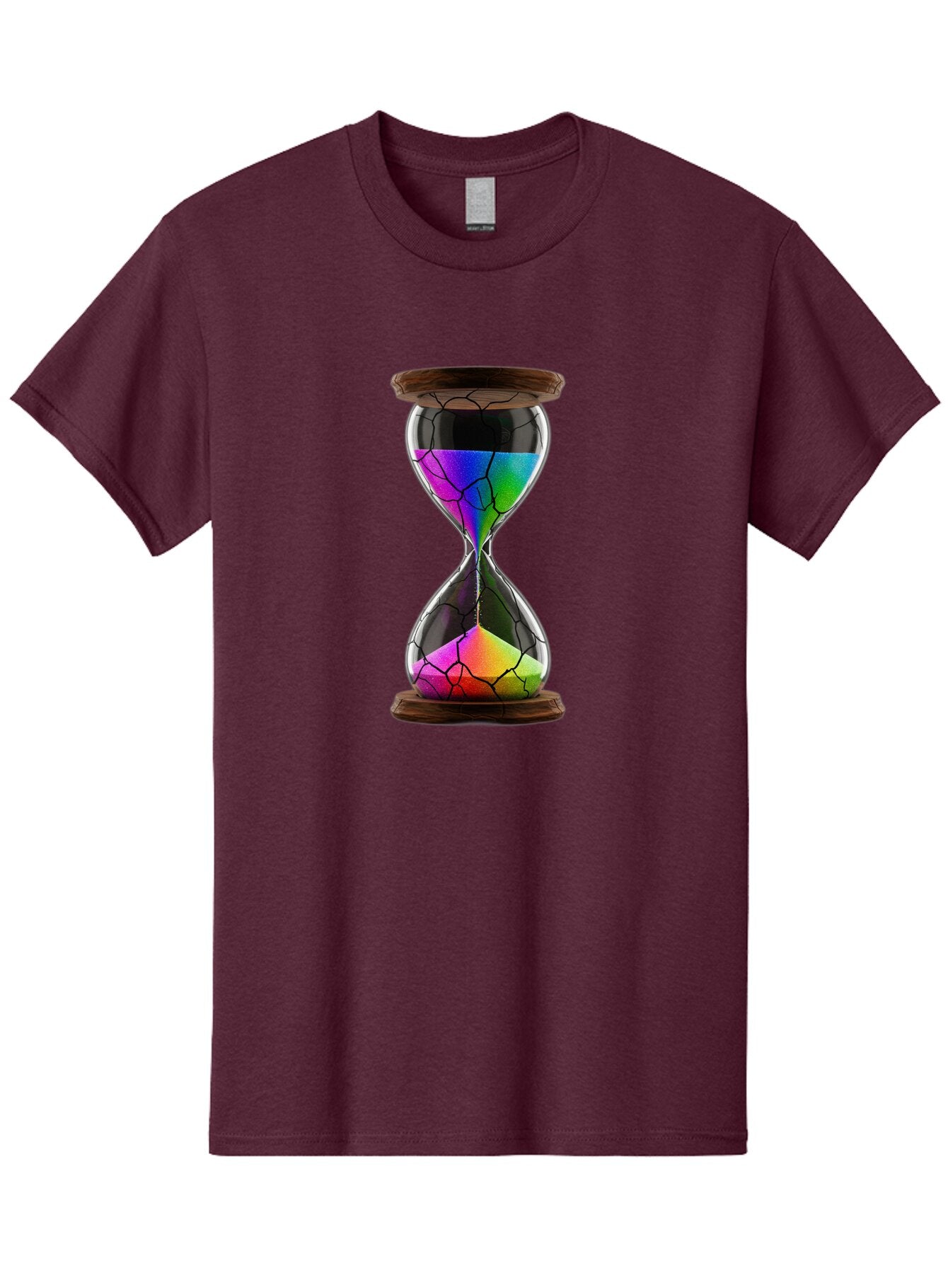 Cracked-Hourglass Men'S Graphic Tee, 100% Cotton, Comfortable Casual Summer Wear, Machine Washable, Vintage Camera, Old Camera, Antique Camera, Black Camera, Classic Photography, Photography Equipment, Nostalgic Device, Film Camera, Camera Art Baq588 2
