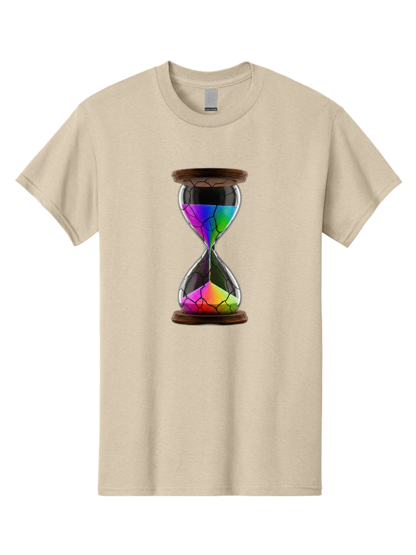 Cracked-Hourglass Men'S Graphic Tee, 100% Cotton, Comfortable Casual Summer Wear, Machine Washable, Vintage Camera, Old Camera, Antique Camera, Black Camera, Classic Photography, Photography Equipment, Nostalgic Device, Film Camera, Camera Art Baq588 3