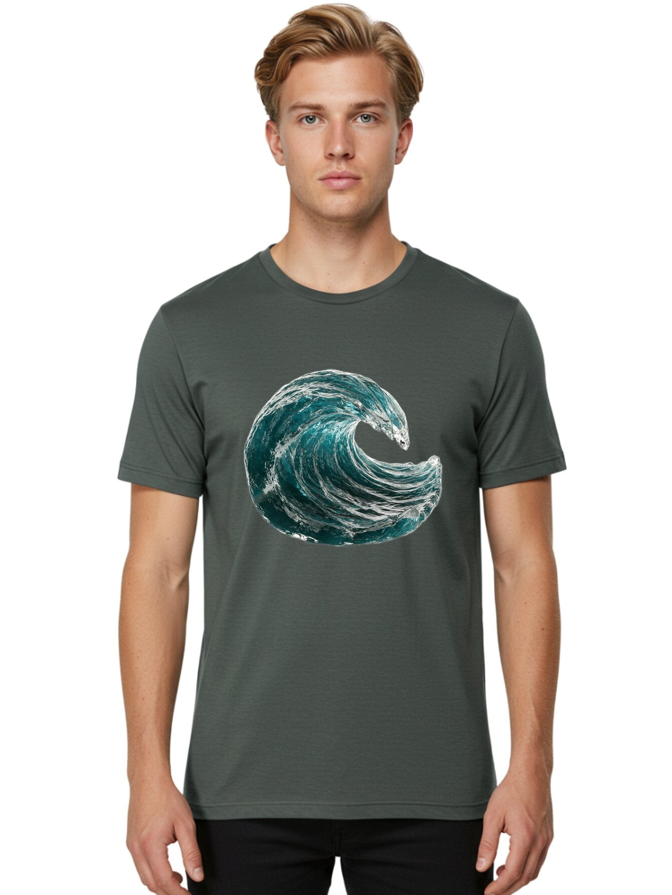 Crashing-Wave-1 Men'S Graphic Tee, 100% Cotton, Comfortable Casual Summer Wear, Machine Washable, Vintage Camera, Old Camera, Antique Camera, Black Camera, Classic Photography, Photography Equipment, Nostalgic Device, Film Camera, Camera Art Baq590 21