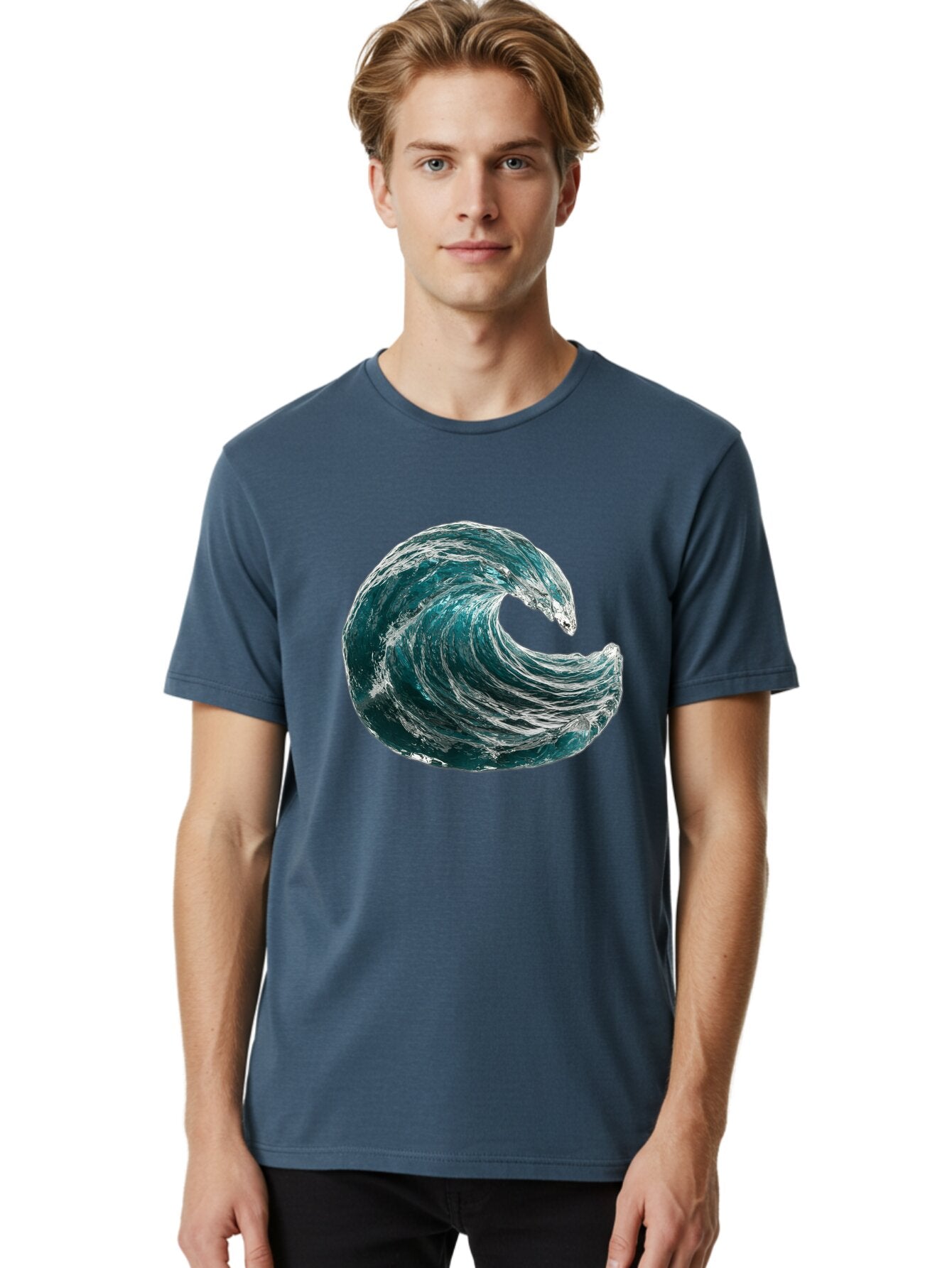 Crashing-Wave-1 Men'S Graphic Tee, 100% Cotton, Comfortable Casual Summer Wear, Machine Washable, Vintage Camera, Old Camera, Antique Camera, Black Camera, Classic Photography, Photography Equipment, Nostalgic Device, Film Camera, Camera Art Baq590 24