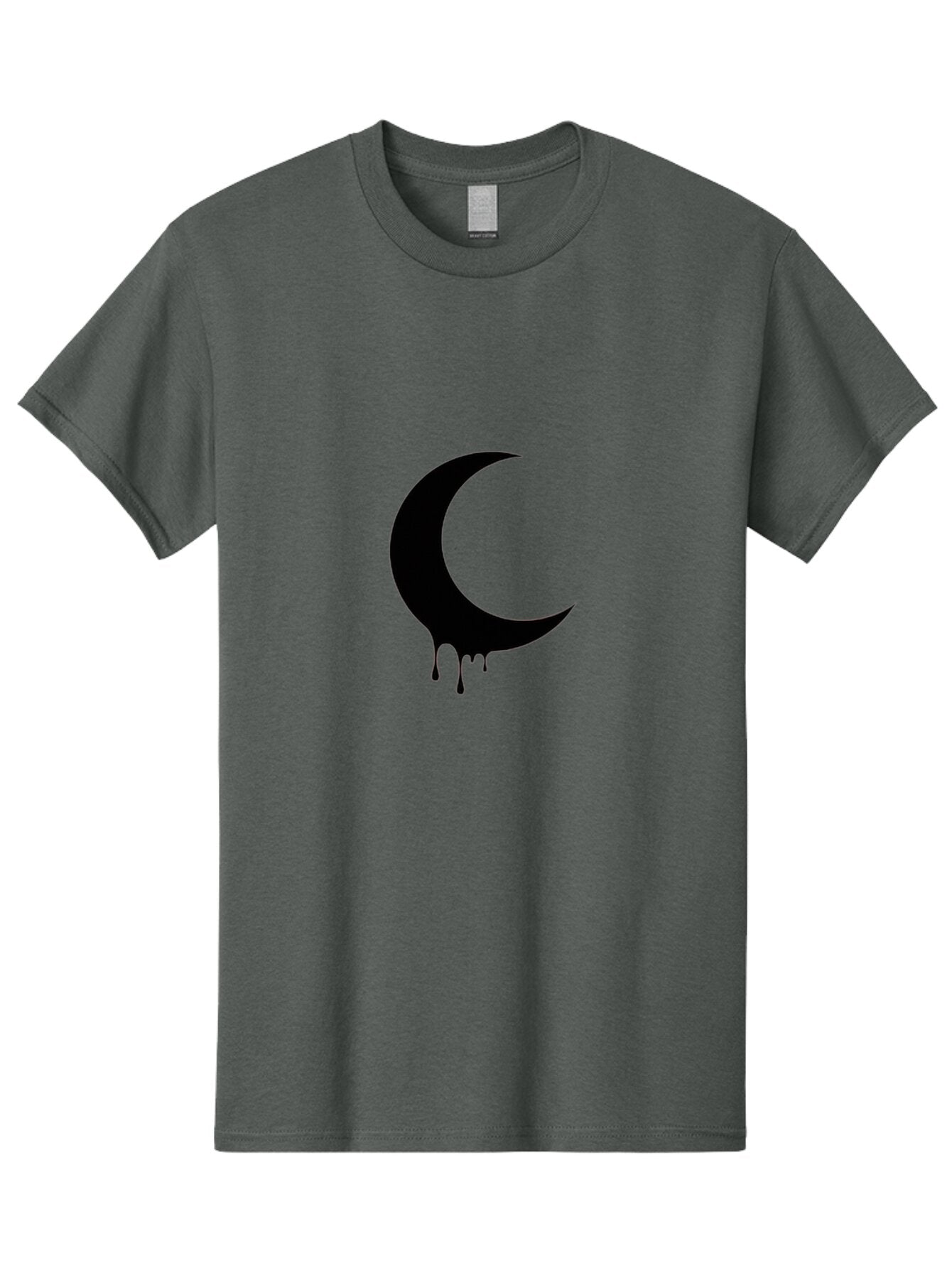 Crescent-Moon-Dripping Men'S Graphic Tee, 100% Cotton, Comfortable Casual Summer Wear, Machine Washable, Vintage Camera, Old Camera, Antique Camera, Black Camera, Classic Photography, Photography Equipment, Nostalgic Device, Film Camera, Baq593 4