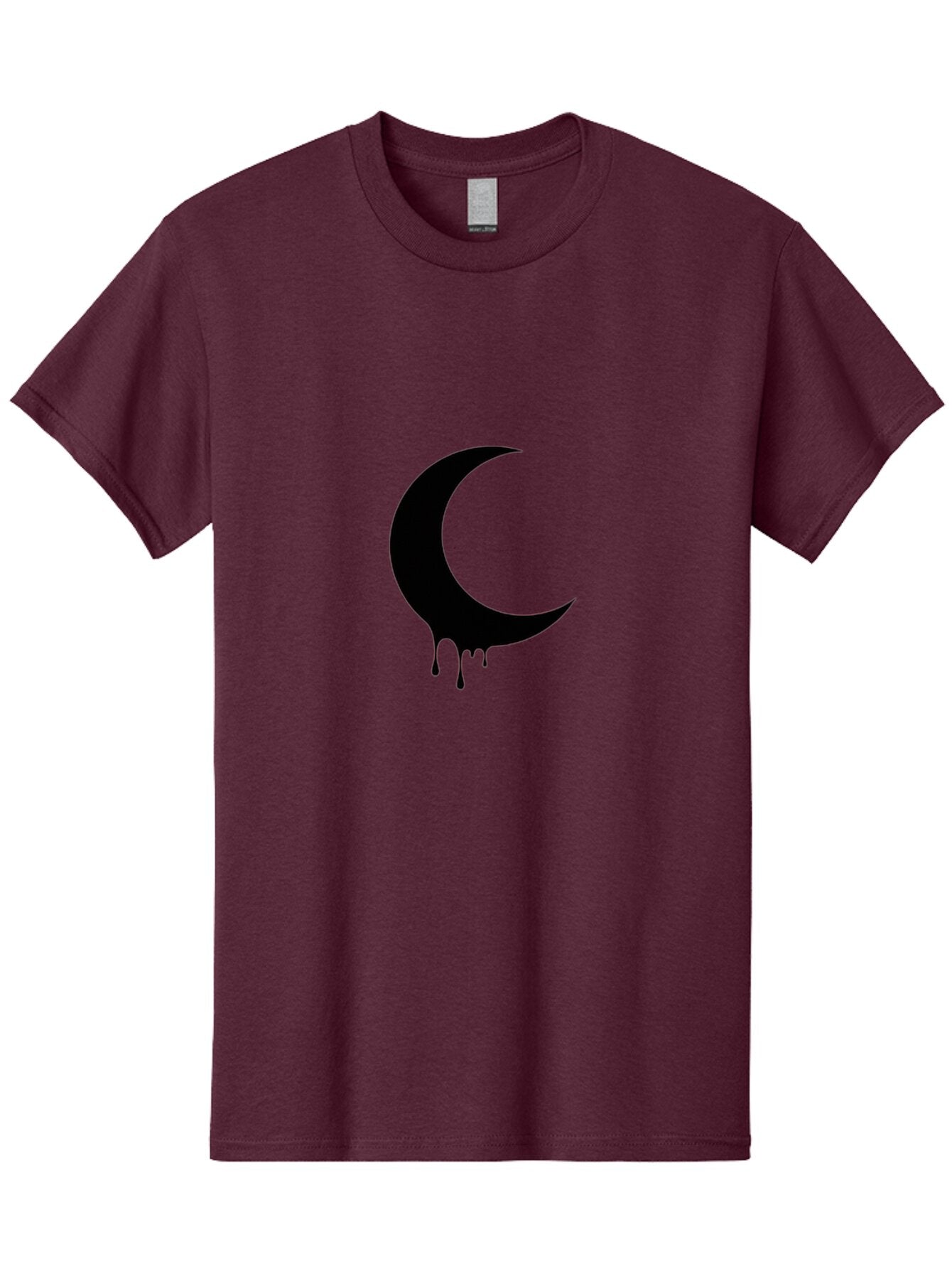 Crescent-Moon-Dripping Men'S Graphic Tee, 100% Cotton, Comfortable Casual Summer Wear, Machine Washable, Vintage Camera, Old Camera, Antique Camera, Black Camera, Classic Photography, Photography Equipment, Nostalgic Device, Film Camera, Baq593 1