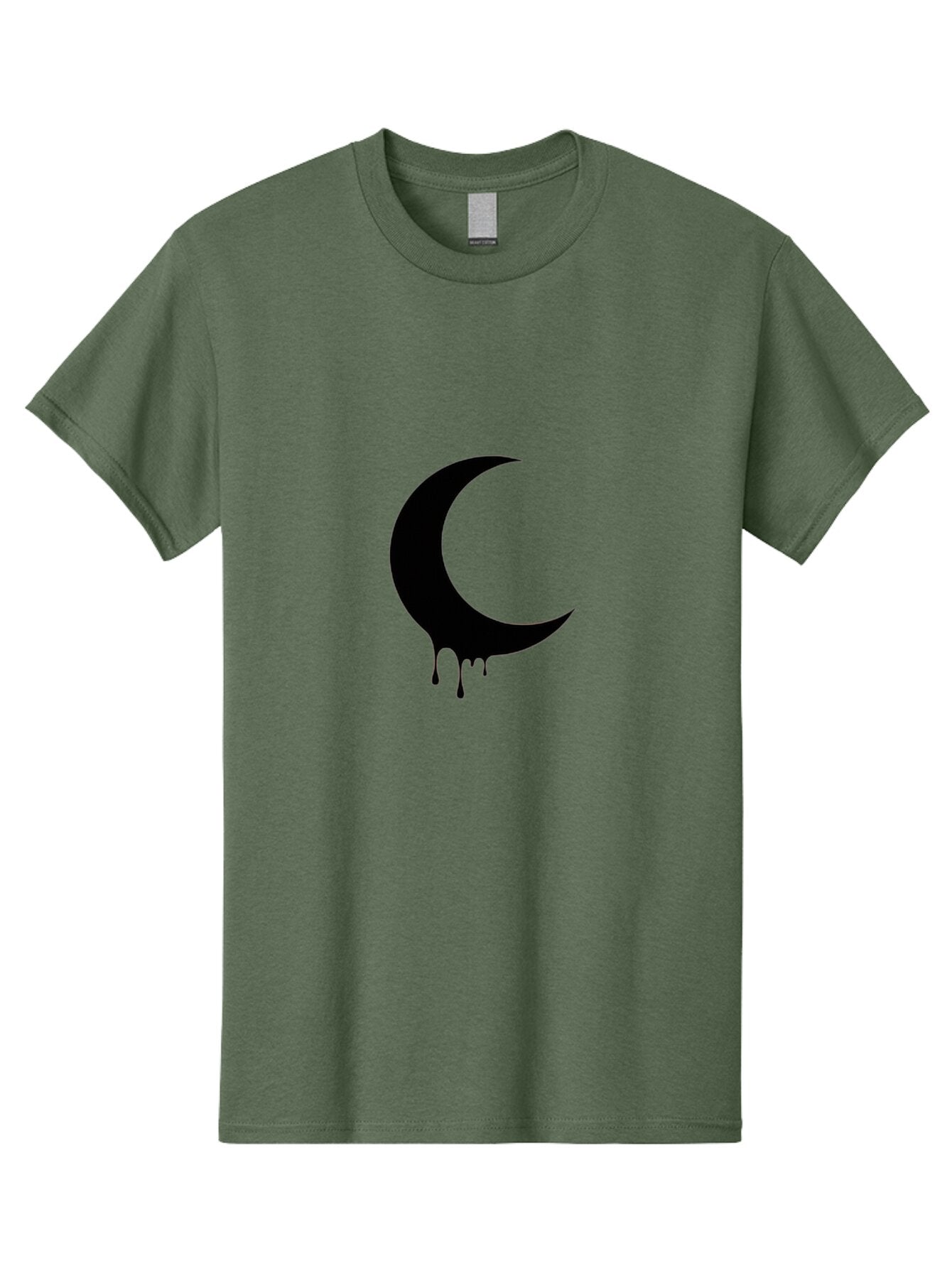 Crescent-Moon-Dripping Men'S Graphic Tee, 100% Cotton, Comfortable Casual Summer Wear, Machine Washable, Vintage Camera, Old Camera, Antique Camera, Black Camera, Classic Photography, Photography Equipment, Nostalgic Device, Film Camera, Baq593 5