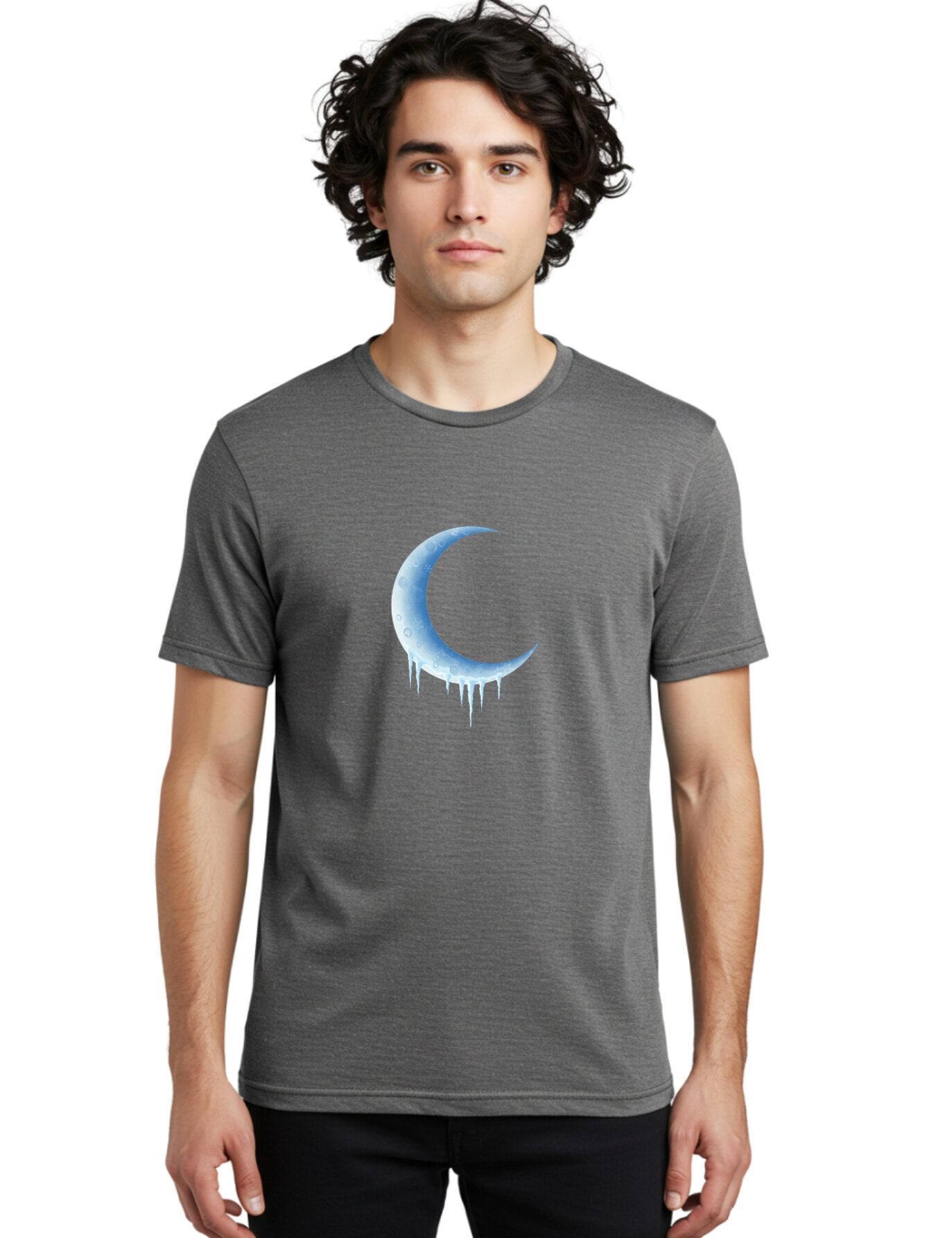 Crescent-Moon-Melting Men'S Graphic Tee, 100% Cotton, Comfortable Casual Summer Wear, Machine Washable, Vintage Camera, Old Camera, Antique Camera, Black Camera, Classic Photography, Photography Equipment, Nostalgic Device, Film Camera, Baq594 25
