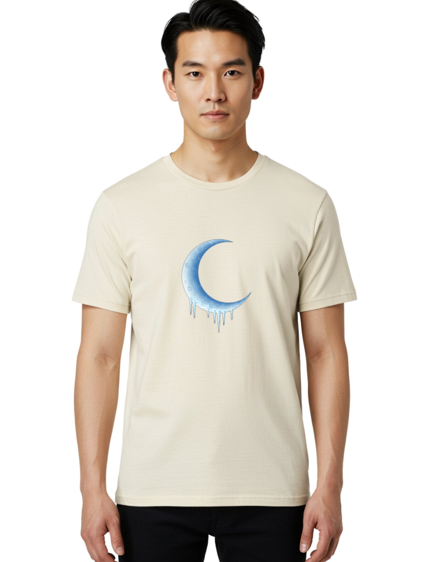 Crescent-Moon-Melting Men'S Graphic Tee, 100% Cotton, Comfortable Casual Summer Wear, Machine Washable, Vintage Camera, Old Camera, Antique Camera, Black Camera, Classic Photography, Photography Equipment, Nostalgic Device, Film Camera, Baq594 26