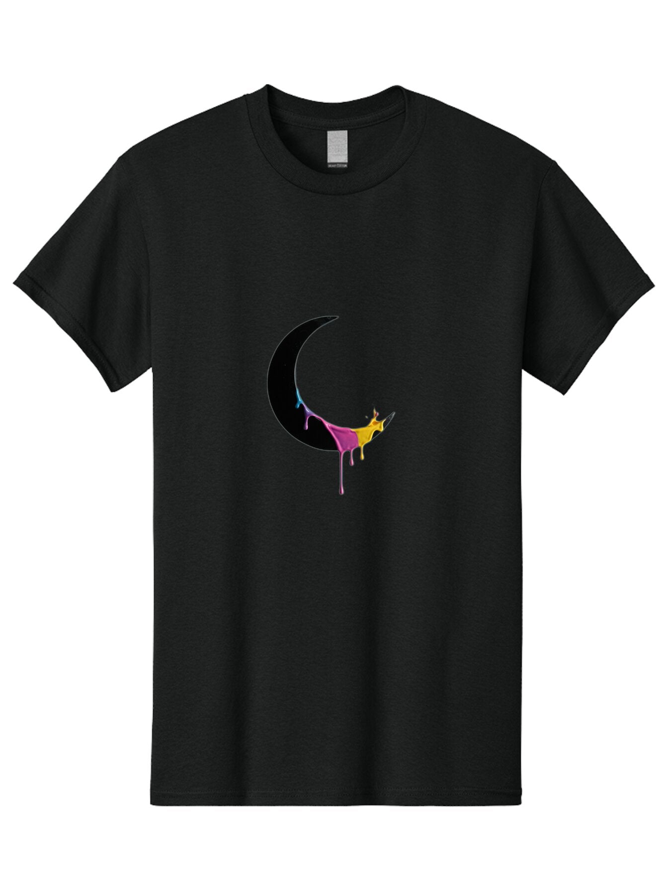 Crescent-Moon-Paint-Splash Men'S Graphic Tee, 100% Cotton, Comfortable Casual Summer Wear, Machine Washable, Vintage Camera, Old Camera, Antique Camera, Black Camera, Classic Photography, Photography Equipment, Nostalgic Device, Film Camera, Baq595 6