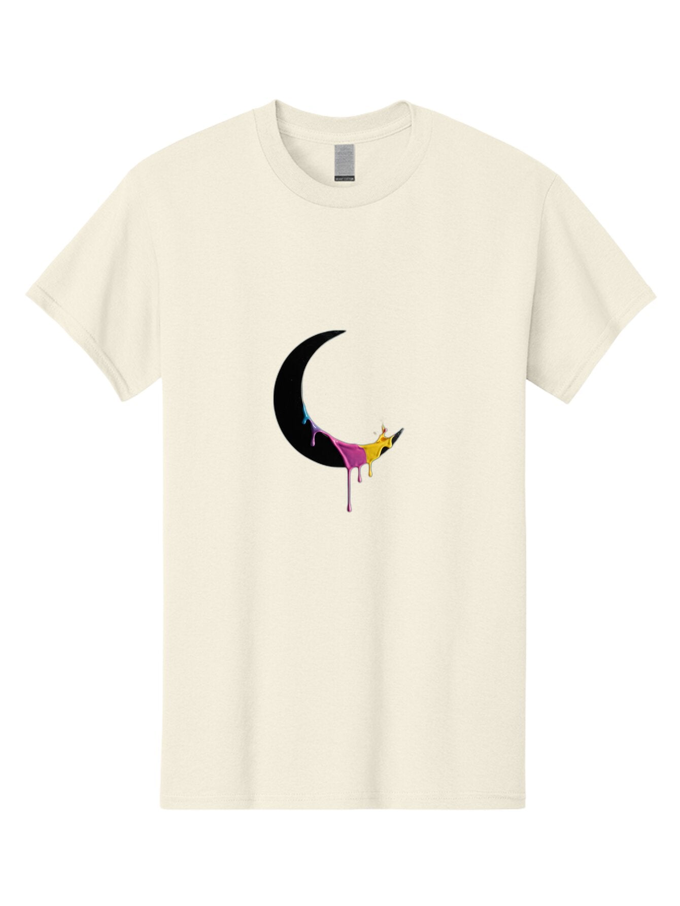 Crescent-Moon-Paint-Splash Men'S Graphic Tee, 100% Cotton, Comfortable Casual Summer Wear, Machine Washable, Vintage Camera, Old Camera, Antique Camera, Black Camera, Classic Photography, Photography Equipment, Nostalgic Device, Film Camera, Baq595 9