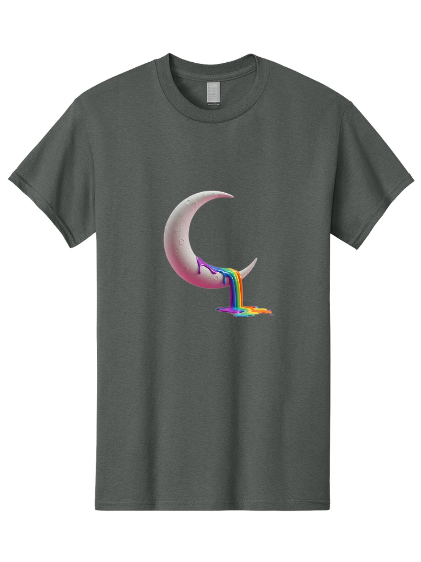Crescent-Moon-With-Rainbow-Liquid Men'S Graphic Tee, 100% Cotton, Comfortable Casual Summer Wear, Machine Washable, Vintage Camera, Old Camera, Antique Camera, Black Camera, Classic Photography, Photography Equipment, Nostalgic Device, Baq596 4